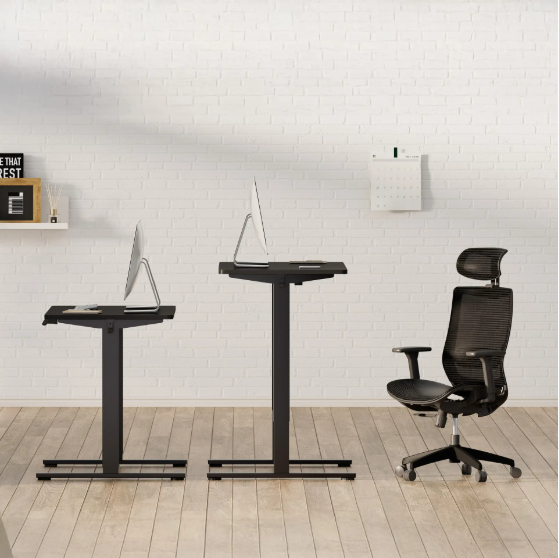 Electric Standing Desk Whole Piece Adjustable Height Desk Home Office Computer Workstation Sit Stand Up Desk