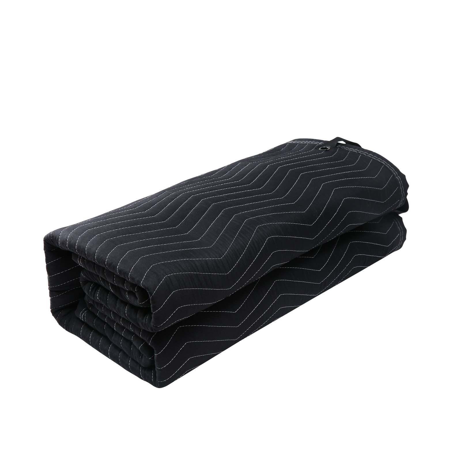 Manta insonorizante de 96 x 80 pulgadas, con ojales, para estudio, Negro