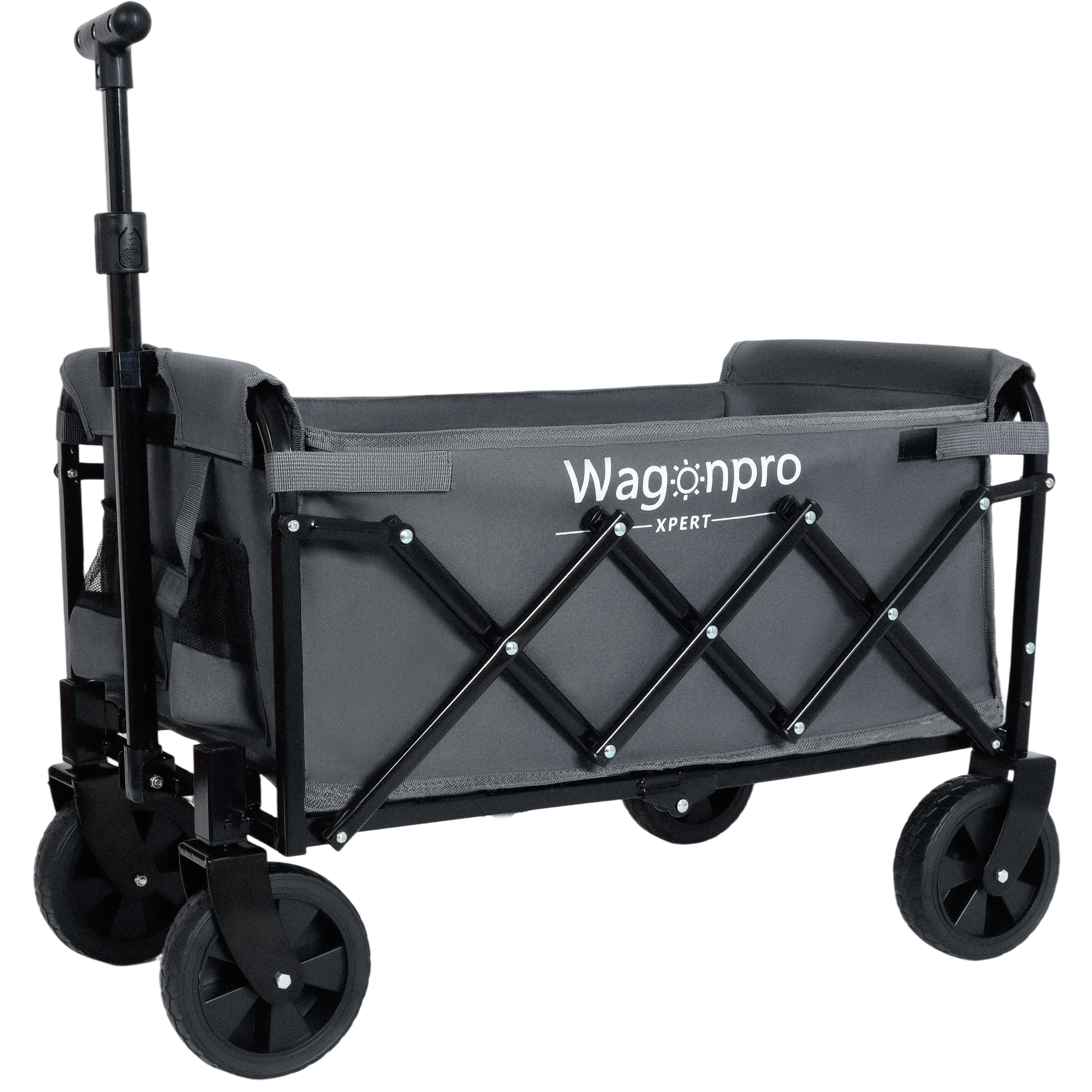 Carro utilitario expandible de doble capa, 225 libras, gris