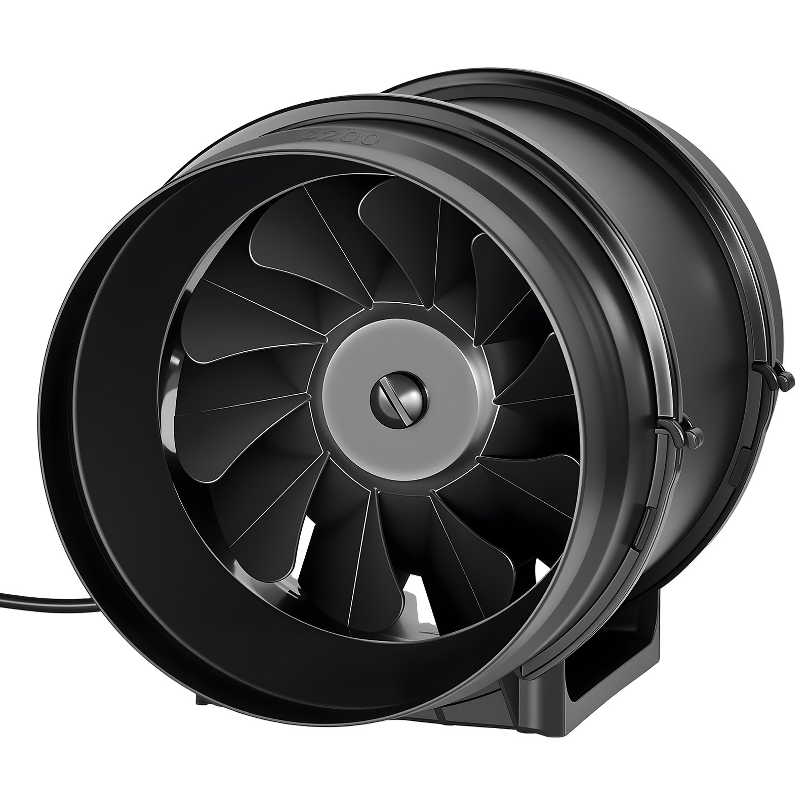 8" Air Filtration Kit, 180 CFM Inline Duct Fan With Speed Controller, Carbon Filter & Ducting Ventilation System For Heating Cooling Booster, Grow Tents, Hydroponics