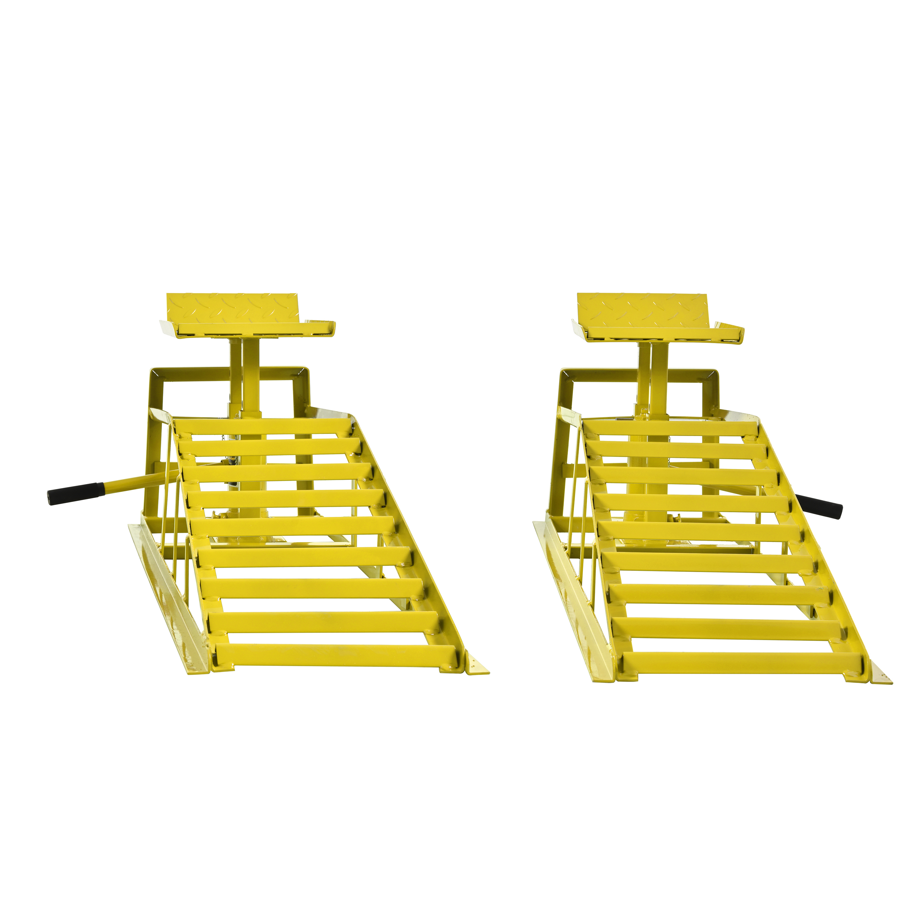 5 Ton Lifting Force Auto Car Truck Service Ramps Lifts, Garage Car Lift Hydraulic Ramps,Automotive Hydraulic Lift Repair Frame Lift 2 Pack Yellow Color
