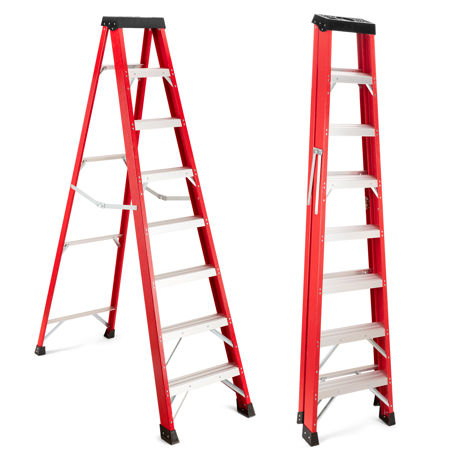 Fiberglass Ladder, 330 Lb Load Capacity