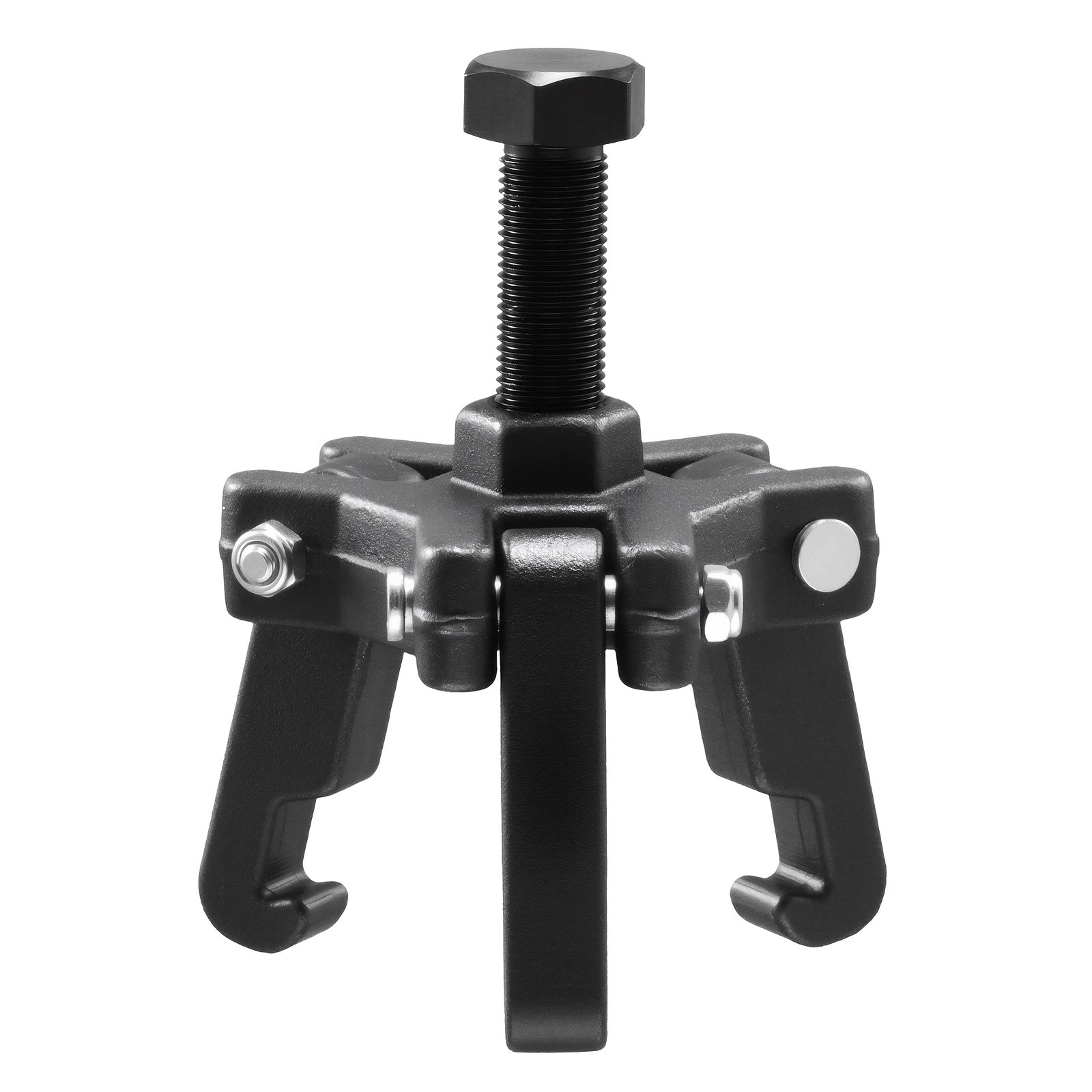 Harmonic Balancer Puller Kit, Adjustable 3-Jaw Puller Fits Most Late Model Vehicles, 3-Jaw Pulley Puller Set With 4 Forcing Rods For Removing Harmonic Balancers Without Removing The Radiator