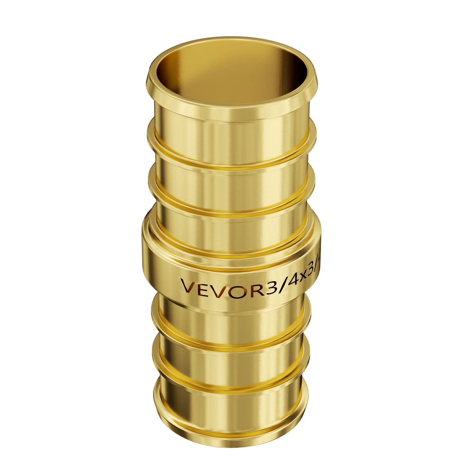 Pipe Fittings, 3/4" 50PCS Brass Pipe Fittings, Clamp-style Straight-Through Pipe Connector Brass Air Fittings, Heavy Duty Plumbing Fittings Tube Adapter For Heating/Shower Systems,Water Pipes