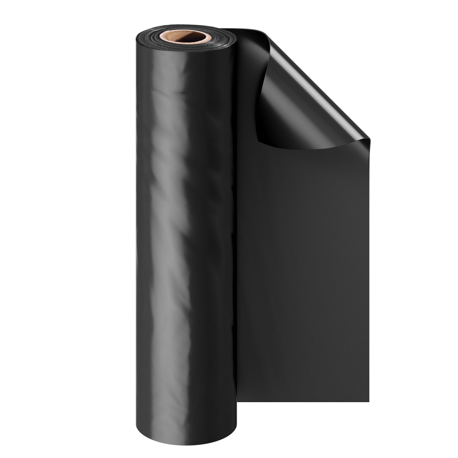 24' X 100' Plastic Sheeting Heavy Duty, 6 Mil Thick Plastic Sheeting Roll, Plastic Drop Cloth Painters Tarp, Polyethylene Covering For Crawl Space Vapor Barrier, Multi-Purpose, Black