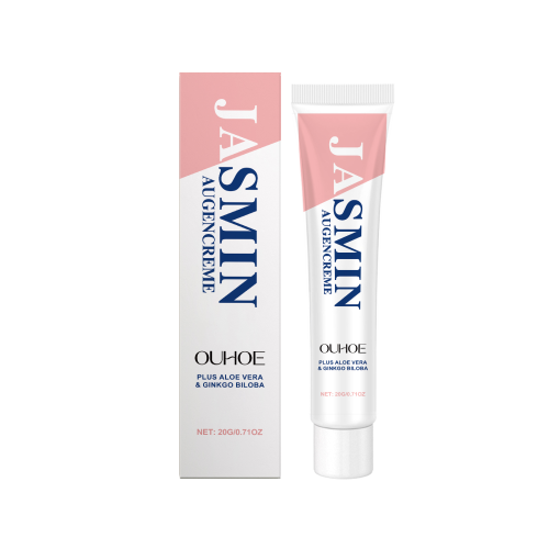 OUHOE Crema Contorno de Ojos de Jazmín, Hidratante y Calmante