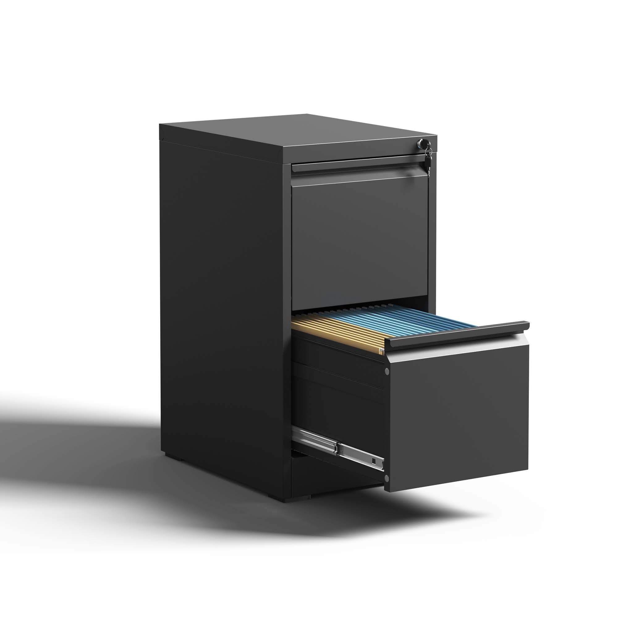 2 Drawer Metal Vertical File Cabinet With Lock Office Home Steel Vertical File Cabinet For A4 Legal  Letter Size