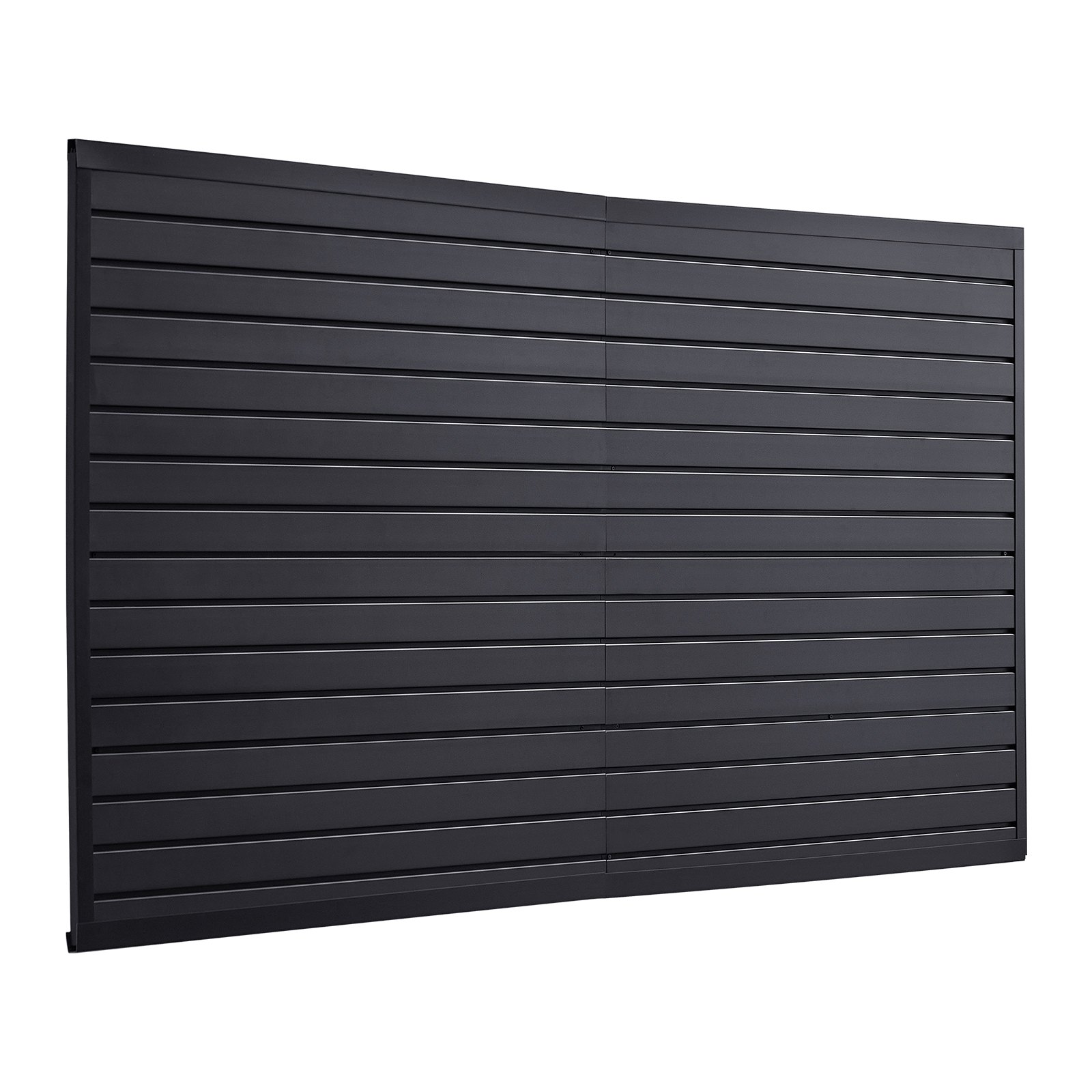 Slat Wall Paneling, 8 X 4 Ft, PVC Garage Slatwall With Modular Design, Black Slat Wall Easy-to-Install Adjustable Slatwall Panel With Coupling Structure & DIY Cutting, Fits For Storage & Display