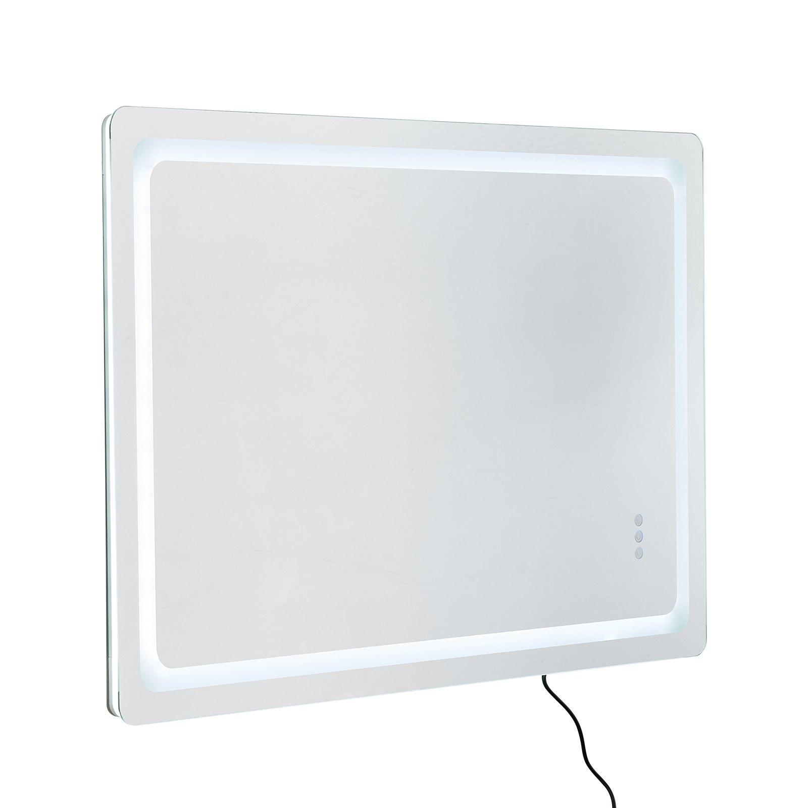 LED Bathroom Mirror, 32" X 48" LED Bathroom Vanity Mirror With Frontlit And Backlit, Anti-Fog Memory Mirror With Lights, Stepless 3 Colors Temperature Dimmable Bathroom Mirror, Wall Mounted