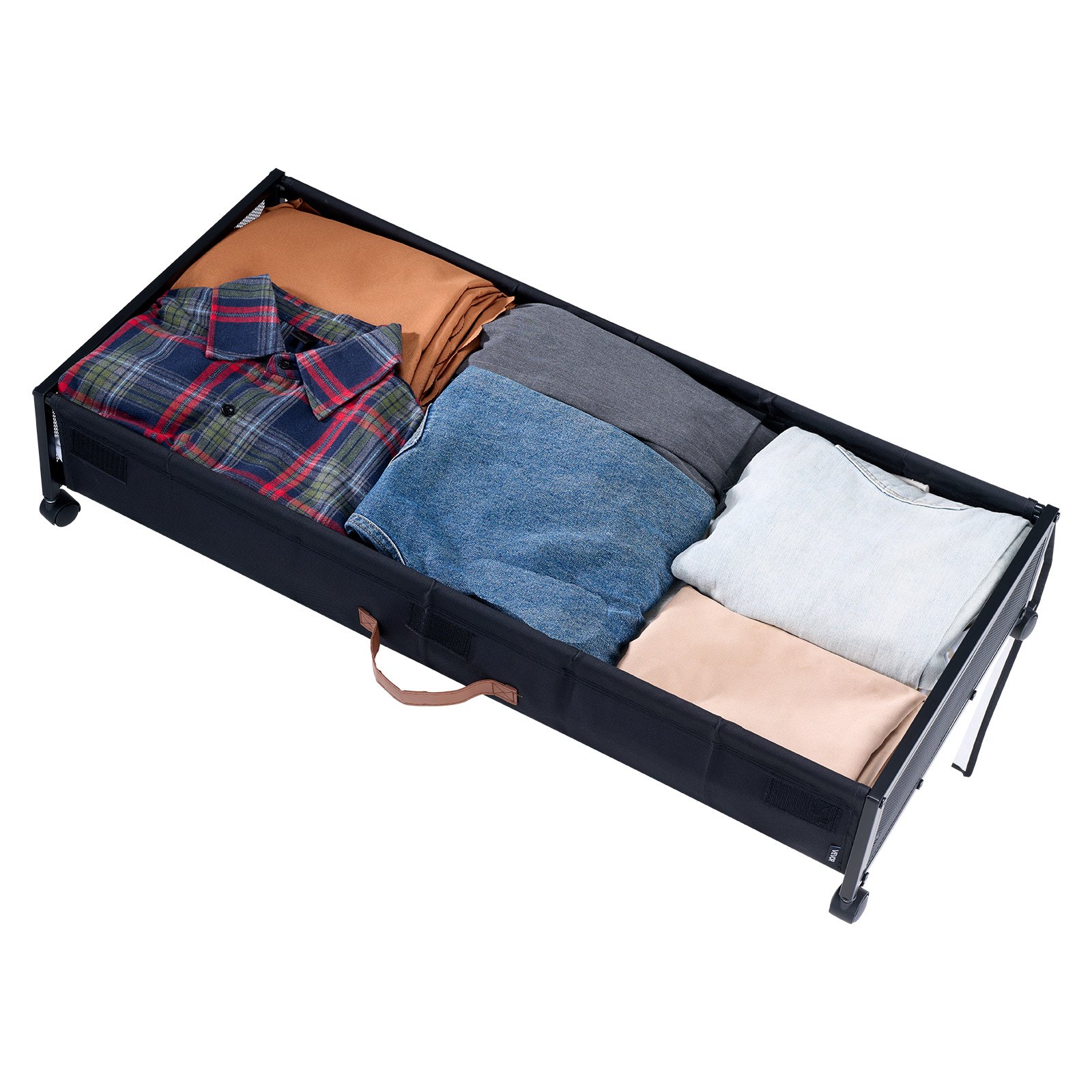 Almacenamiento bajo cama con ruedas, 36 x 18.1 x 7.3 pulgadas, 2 unidades