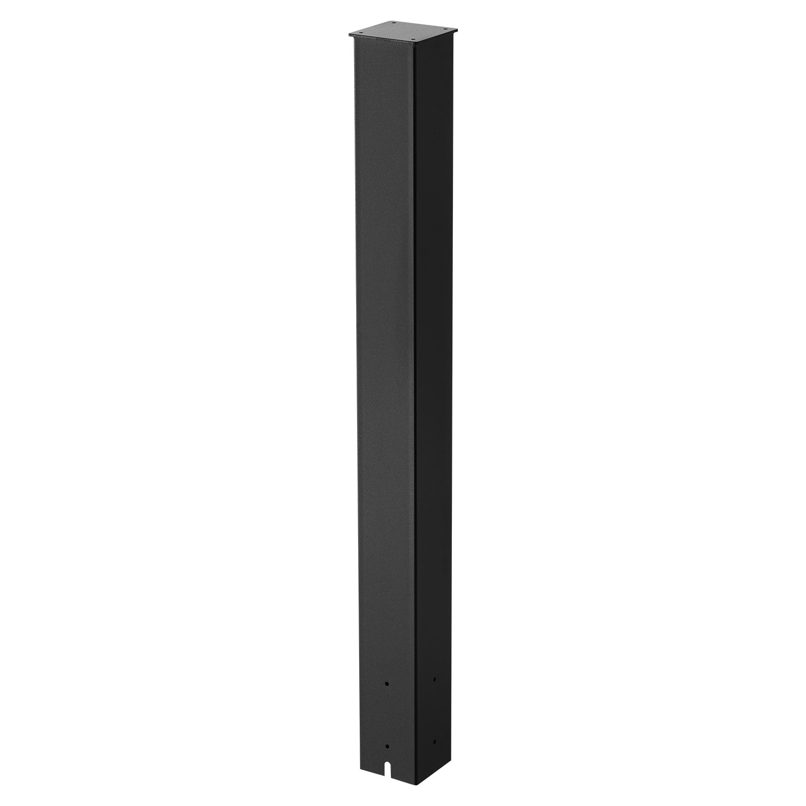 Mailbox Post, 43 X 4 X 4 Inches, Steel In-Ground Mounting Mail Box Stand With Powder Coating Surface, Heavy Duty Metal Post Sleeve Kit For Outside Curbside Residential Use, Easy Install, Black
