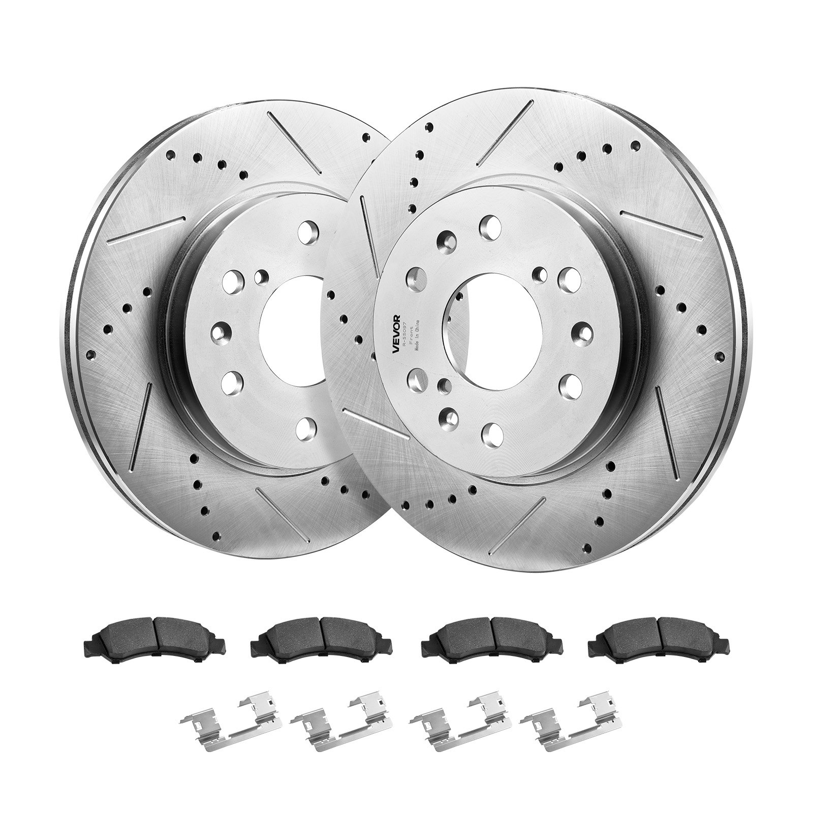 Kit de frenos delanteros perforados y ranurados para Cadillac Escalade/ESV