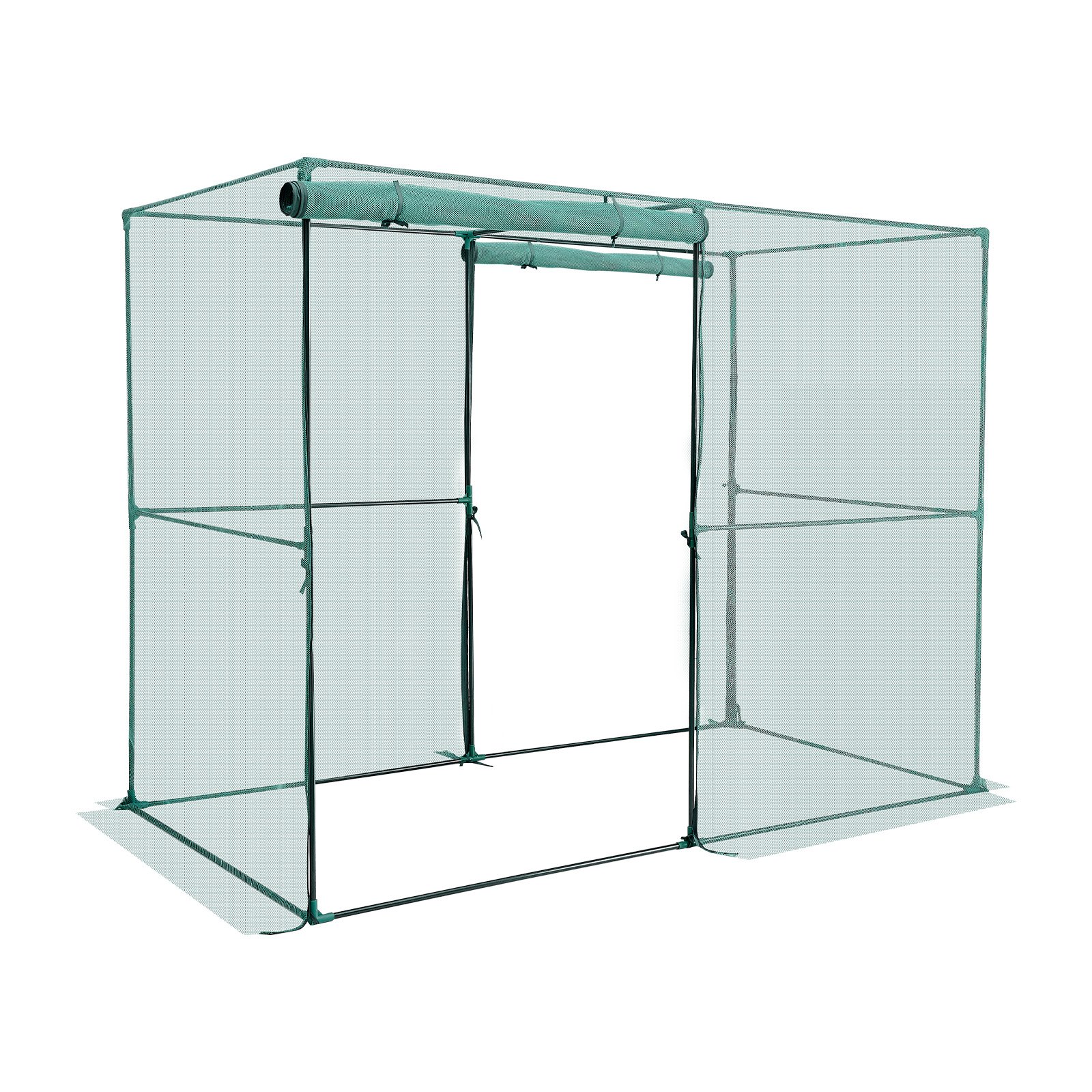 Jaula protectora para cultivos 7.8 x 3.9 x 5.9 pies, puerta con cremallera, resistente al viento