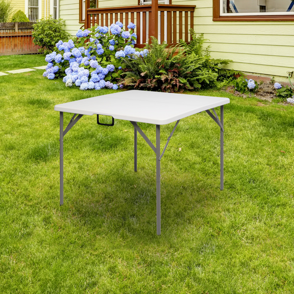 34in Blow-molded Foldable Square Table