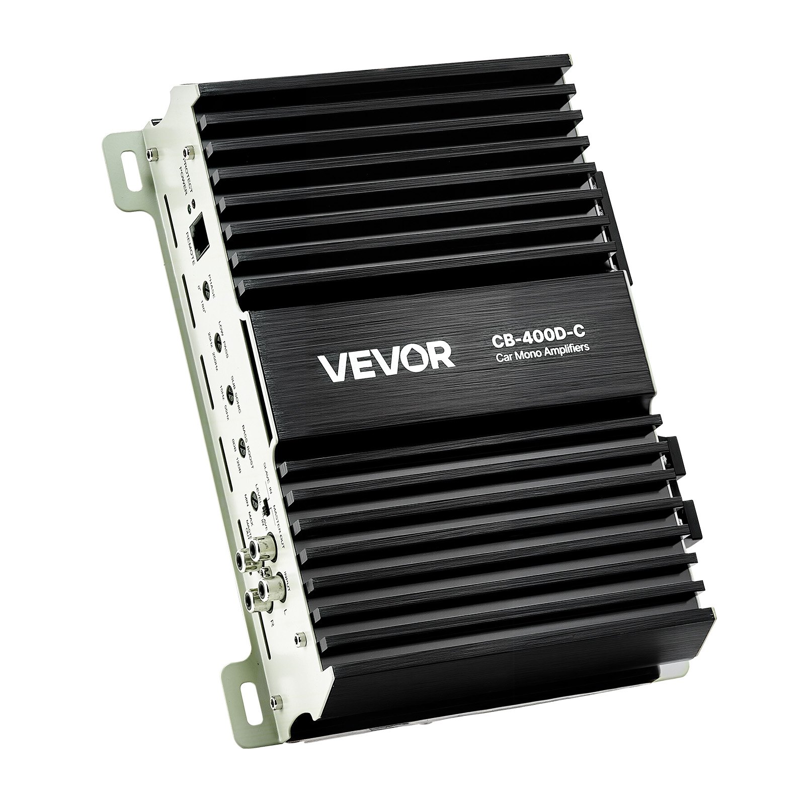 Monoblock Car Amplifier, 400W RMS MAX, 1/2/4 Ohm Stable, 1-Channel Class D Car Audio Amplifier With Remote Subwoofer Level Control, Low Pass Filter, Bass Boost & Phase Shift, Volume Controller