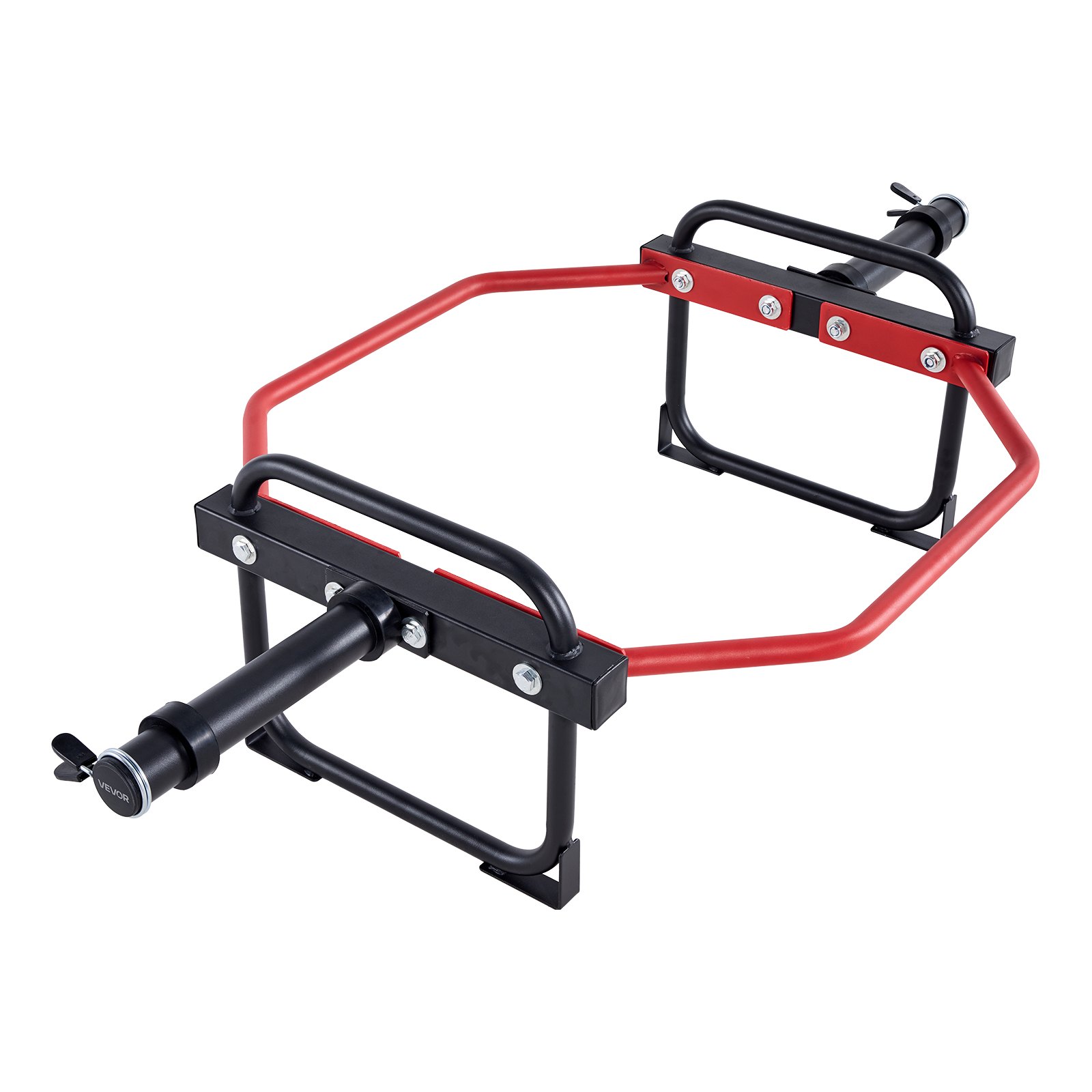 Barra hexagonal (Trap Bar) de 2 pulgadas, capacidad 500 libras, para levantamiento, roja.