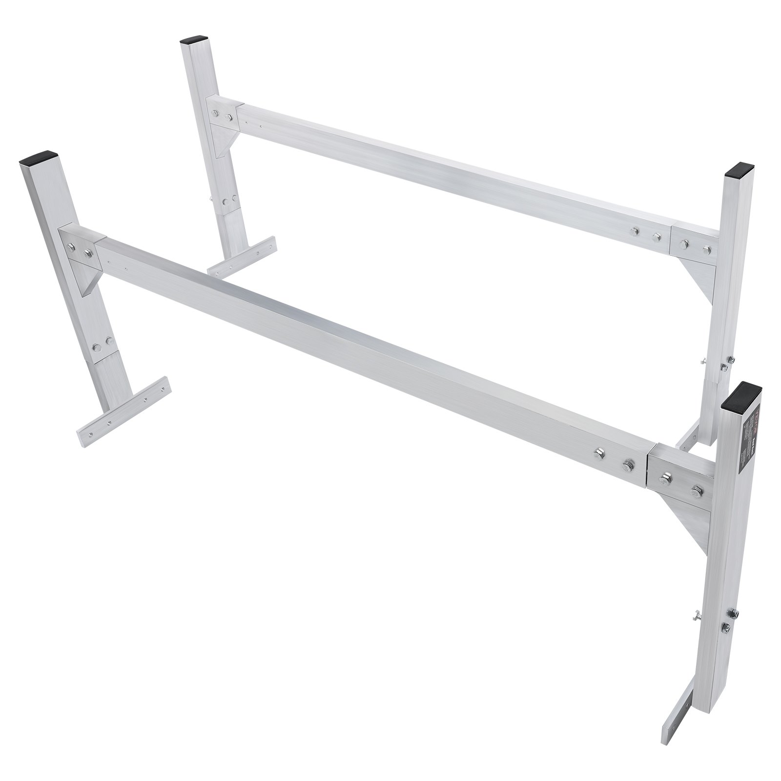 Portaequipajes de techo para furgoneta, 2 barras, aluminio, 400 libras, 51.2 a 81.1 pulgadas