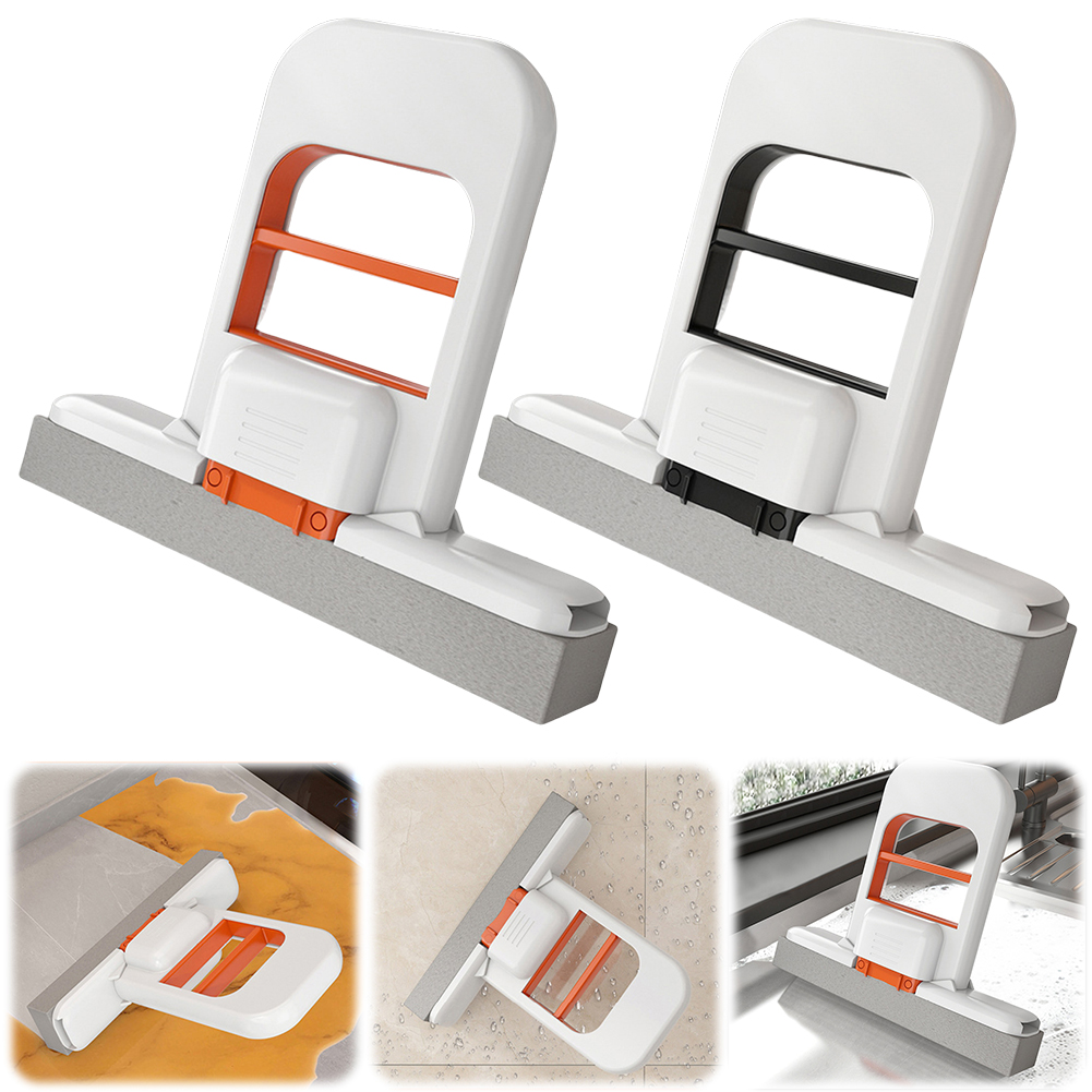 Mopa de mano mini plegable con esponja, herramienta de limpieza multiusos