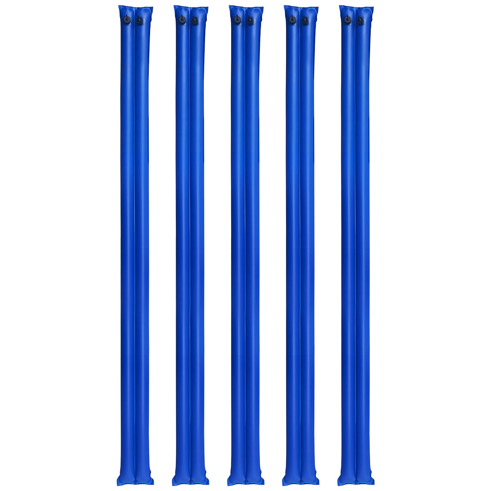 Bolsas de agua para cubierta de piscina, 5 unidades, 10 pies, PVC, azul