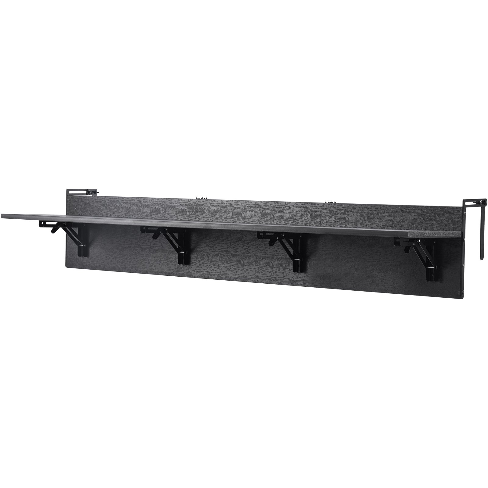 Mesa colgante para balcón 12x48 pulgadas, para exterior, barandilla, plegable.