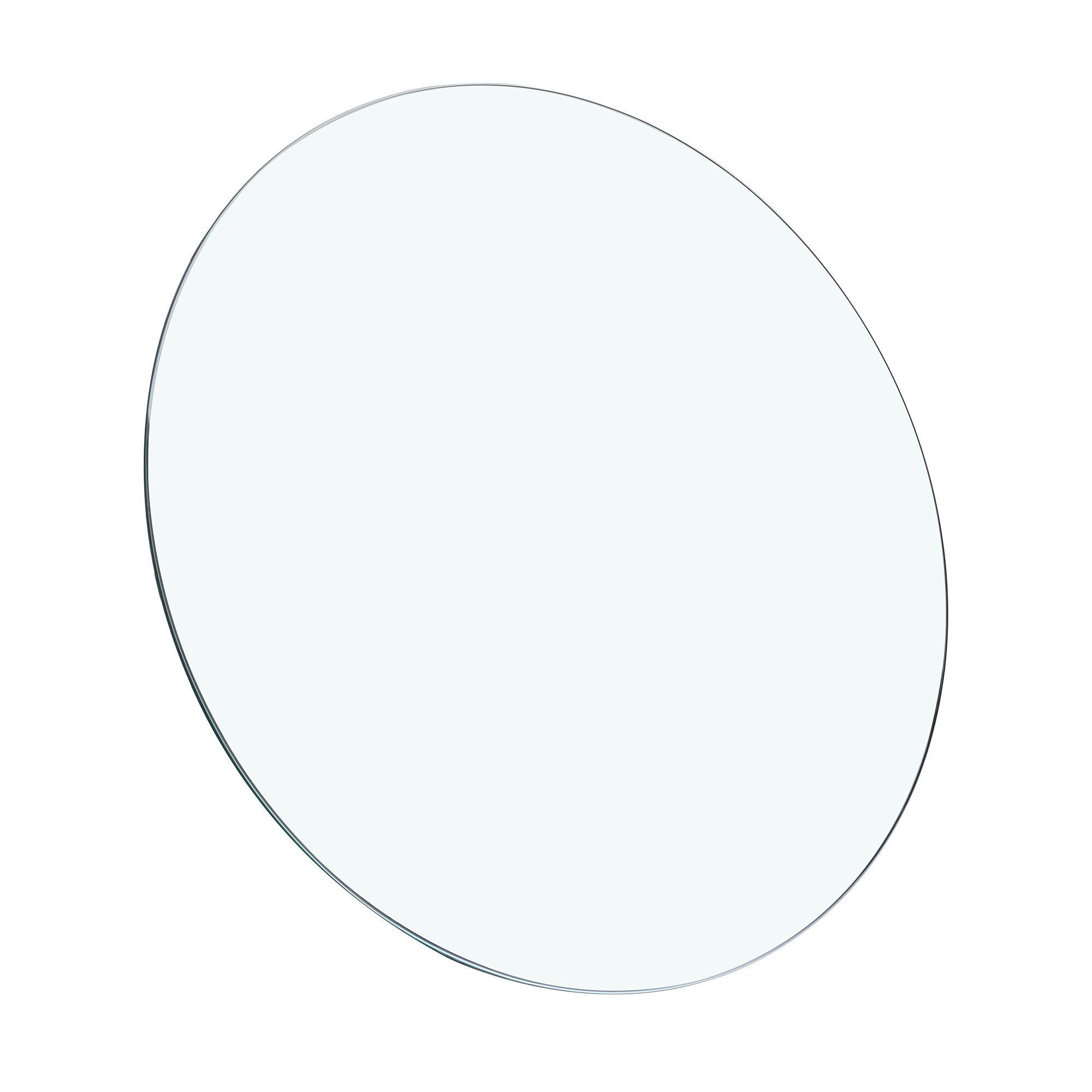 Tempered Glass Top 39.3 INCH Rouund Glass Table Top 3-8 INCH Thickness