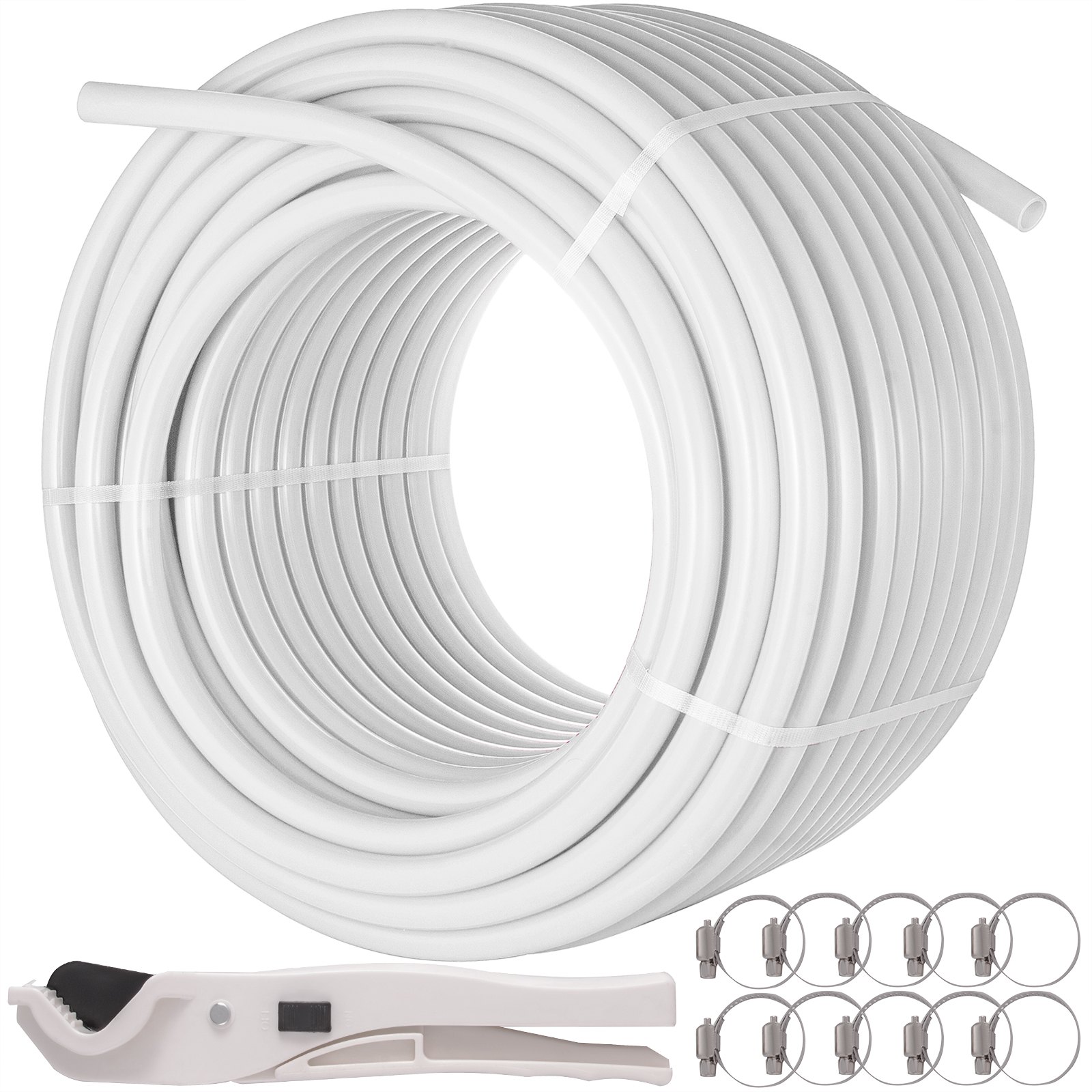 Non-Barrier PEX Tubing 1 Inch X 300 Feet Tube Coil - EVOH PEX-B Pipe For Residential Commercial Radiant Floor Heating PEX Pipe
