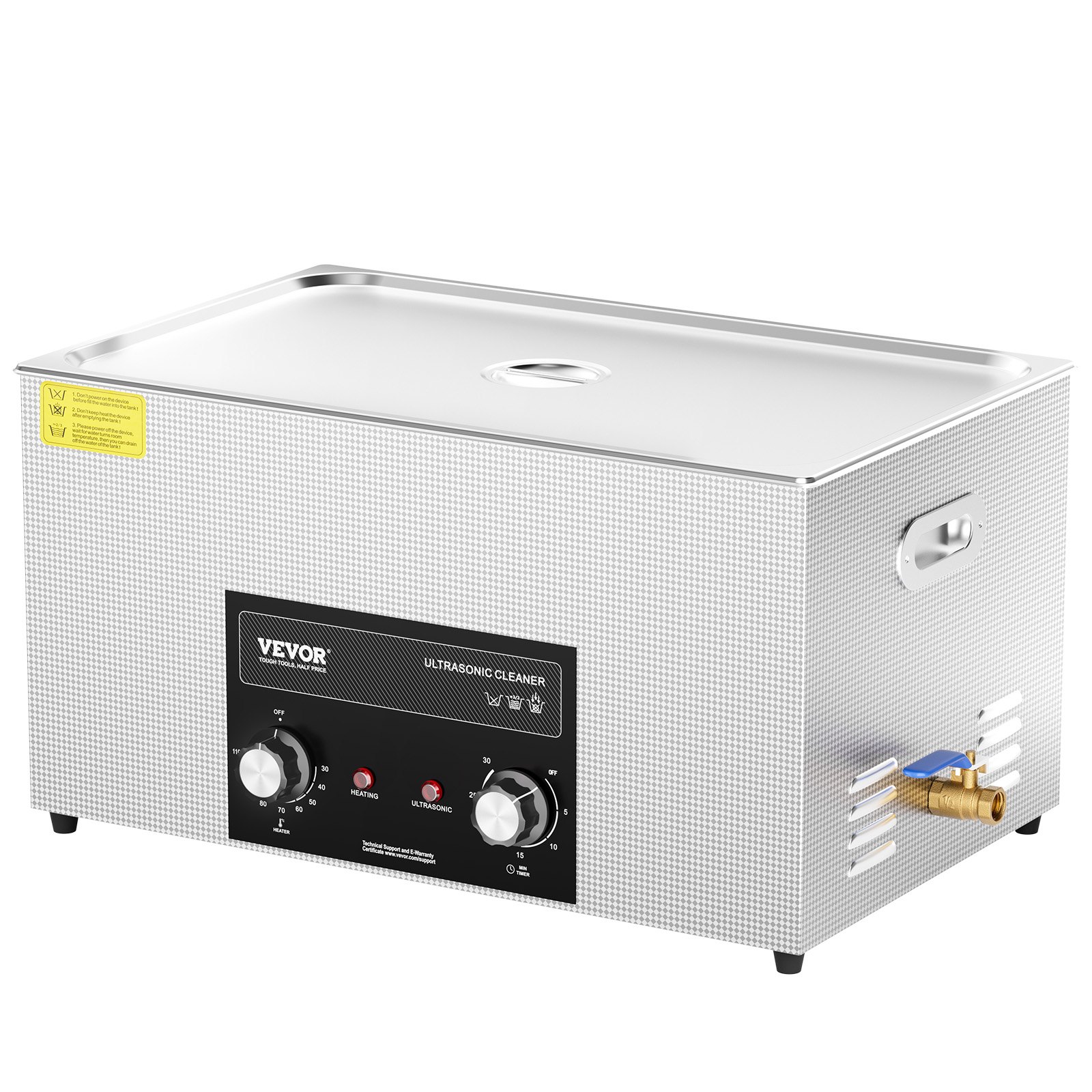 22L Ultrasonic Cleaner With Heater Timer & Basket, Professional Digital Sonic Cavitation Machine, 480W Cleaning Machine For Lab Tools, Metal Parts, Carburetor, Brass, Auto Parts, Engine Parts