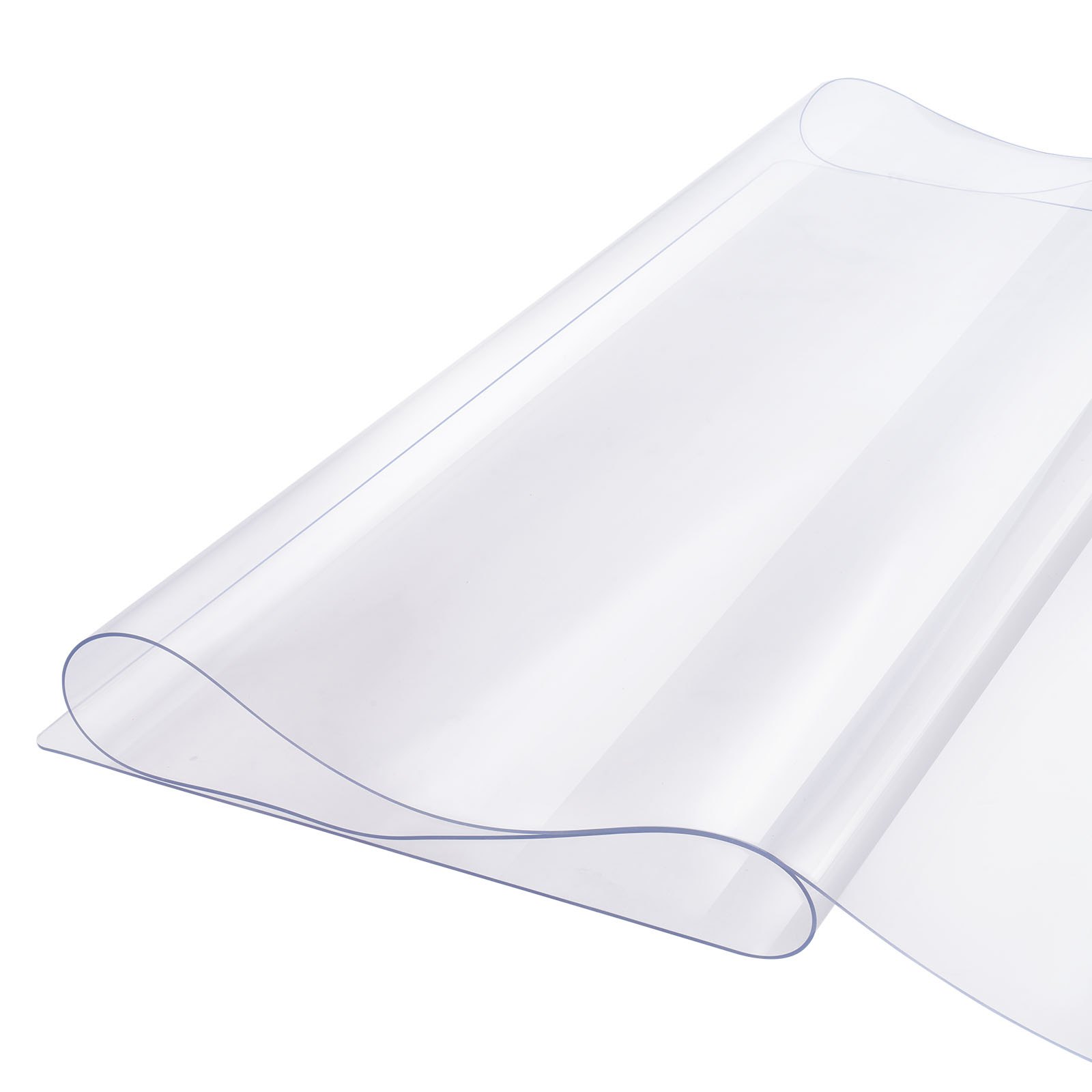 Plastic Table Cover, 42 X 96 Inch 1.5 Mm Thick Clear Table Protector, Rectangle PVC Desk Mat, Waterproof & Easy Cleaning Desk Pad Tablecloth, For Office Dresser Dining Room Table Night Stand