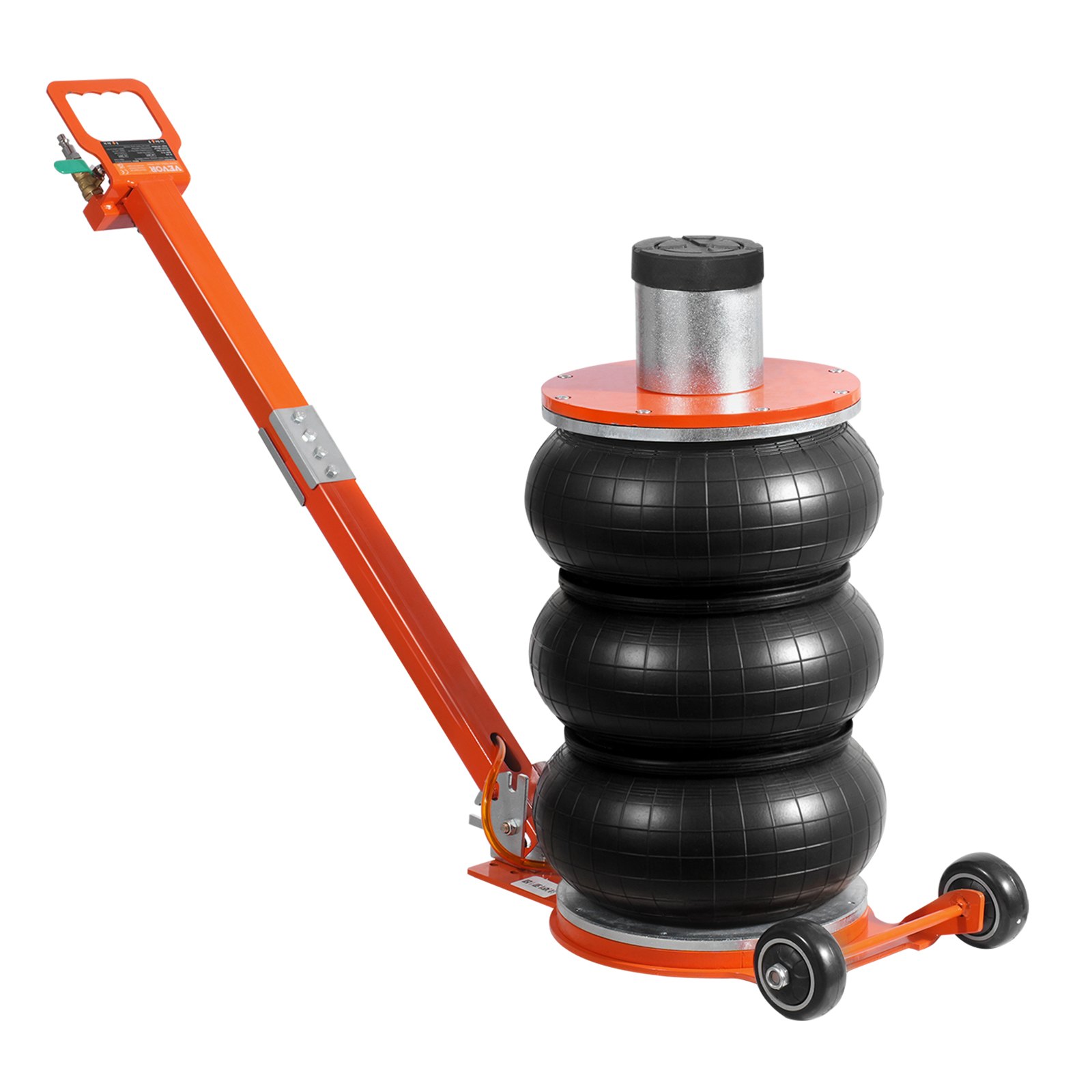 Gato neumático de 5 toneladas / 11000 libras con columna elevada y mango ajustable
