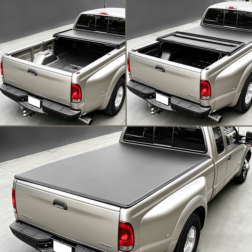 Funda de asiento trasero plegable suave para Toyota Tundra 2007-2021, cama de 5.5 pies