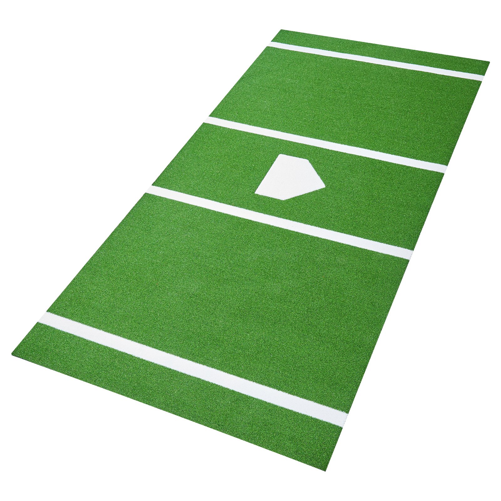 Tapete de bateo de béisbol, 12x6 pies, con plato de home, portátil, para interior/exterior