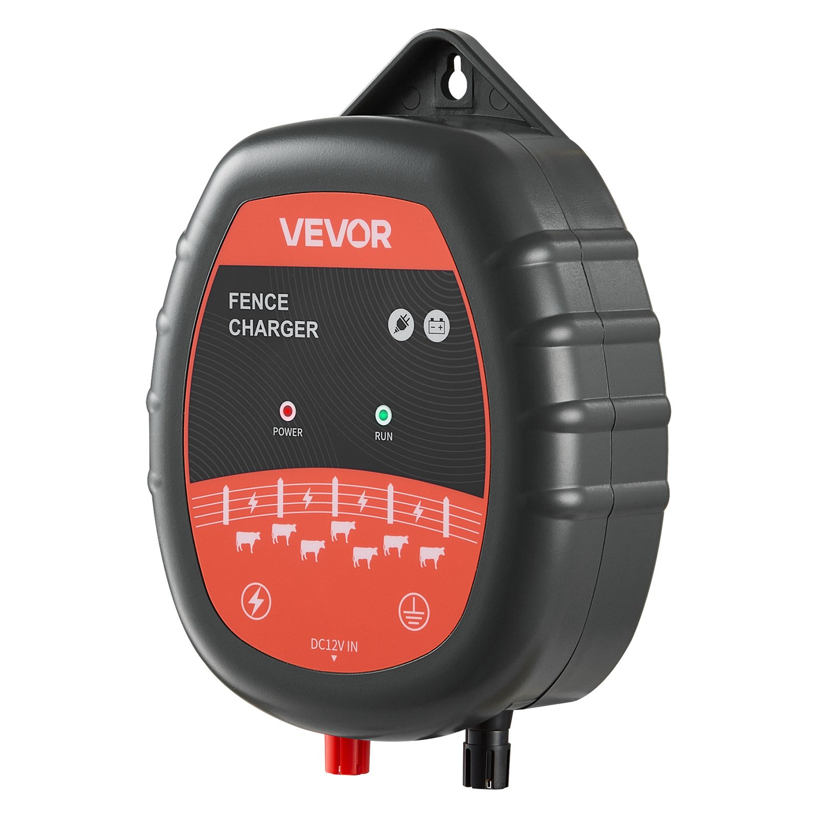 Cargador de cerca eléctrica 10kV 1J, AC/DC, indicador LED, alcance de 1.86 millas.