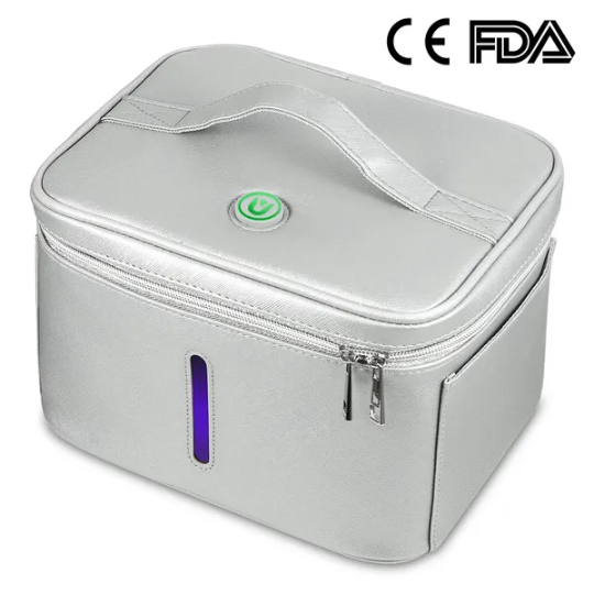 Bolsa de desinfección UV portátil con LED, alimentada por USB, para viaje