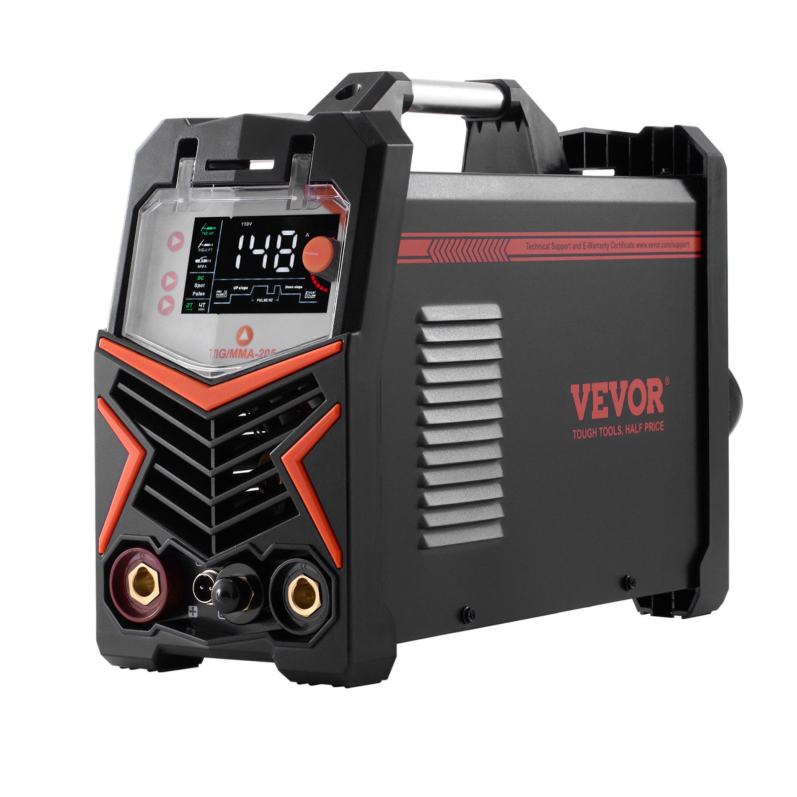 Soldadora TIG 3 en 1 de 205A, voltaje dual 110/220V, inversor IGBT
