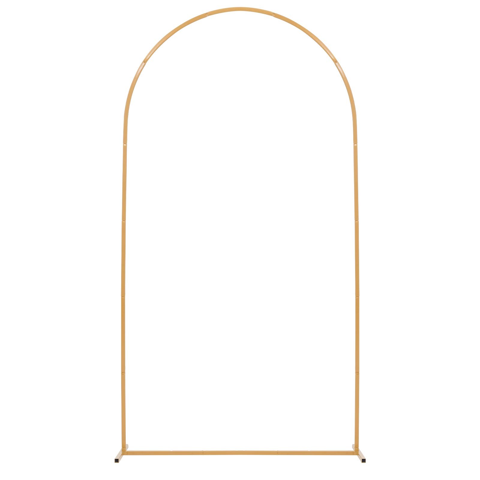 Arch Backdrop Stand, 7.2 X 4 Ft, Stable Structure, Easy Assembly, 1 Piece Gold Metal Arch Backdrop Stand For Wedding, Birthday Party, Graduation, Holiday Celebration, And Ceremony Decoration