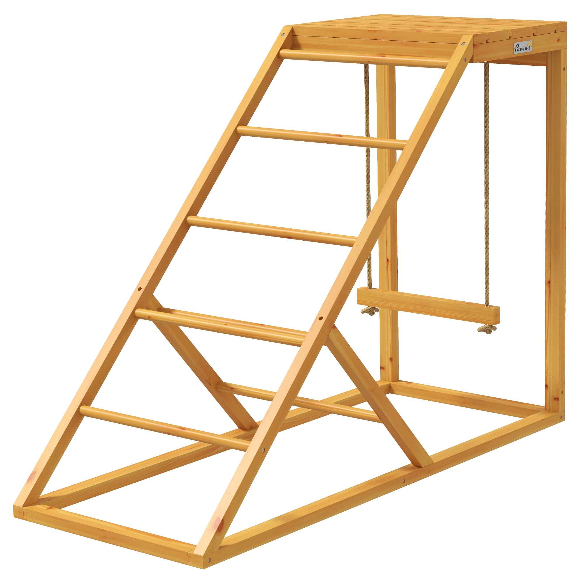 Juguete de actividad PawHut para gallinas, con columpio, perchas y escalera