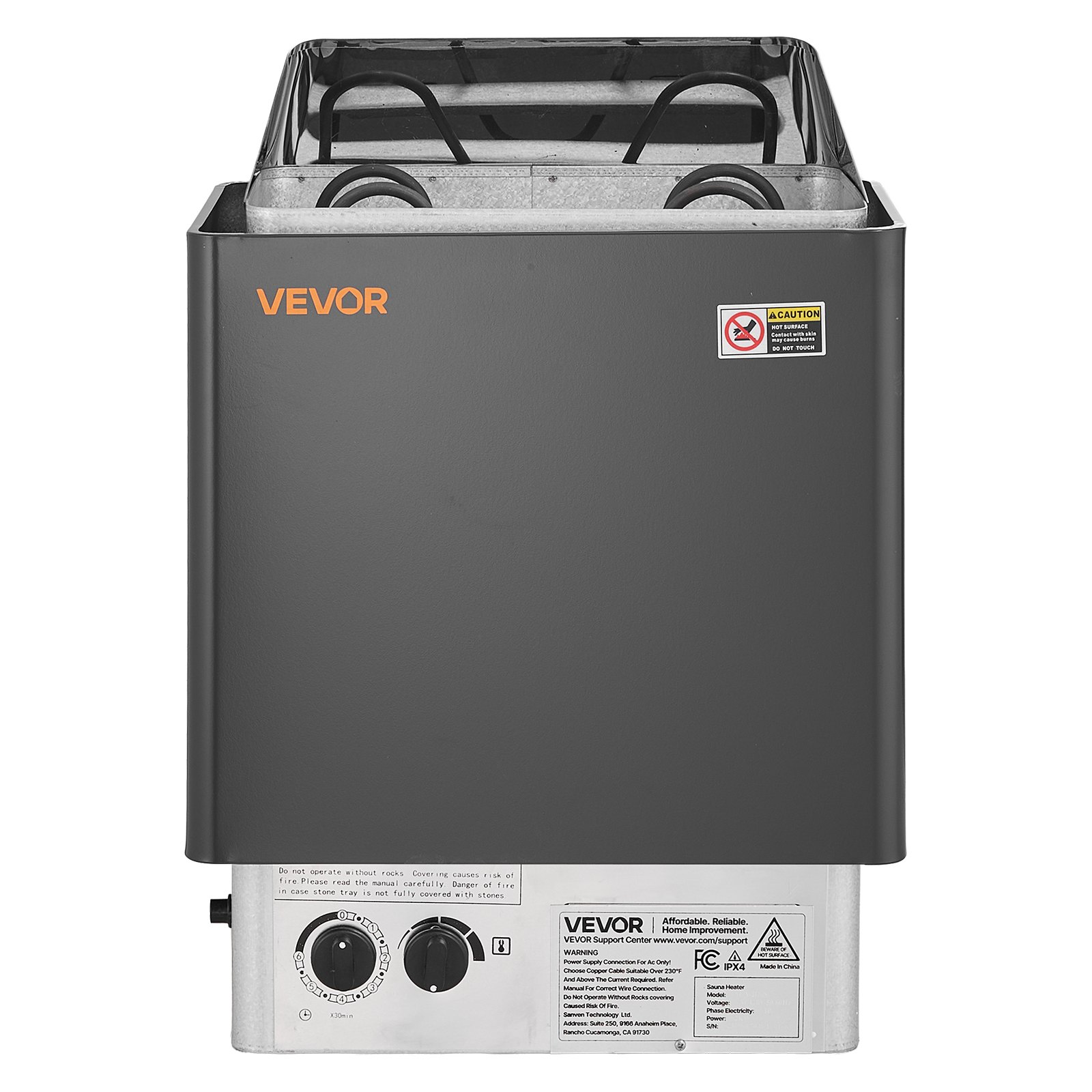 Sauna Heater, 2KW AC 120V Electric Sauna Stove, Dry Steam Bath Saunas Stove With Pre-Drilled Bracket, Fit 52.9 To 88.2 CU.FT Saunas Rooms, Steam Bath Stoves For Home, Commercial, Leisure Venues