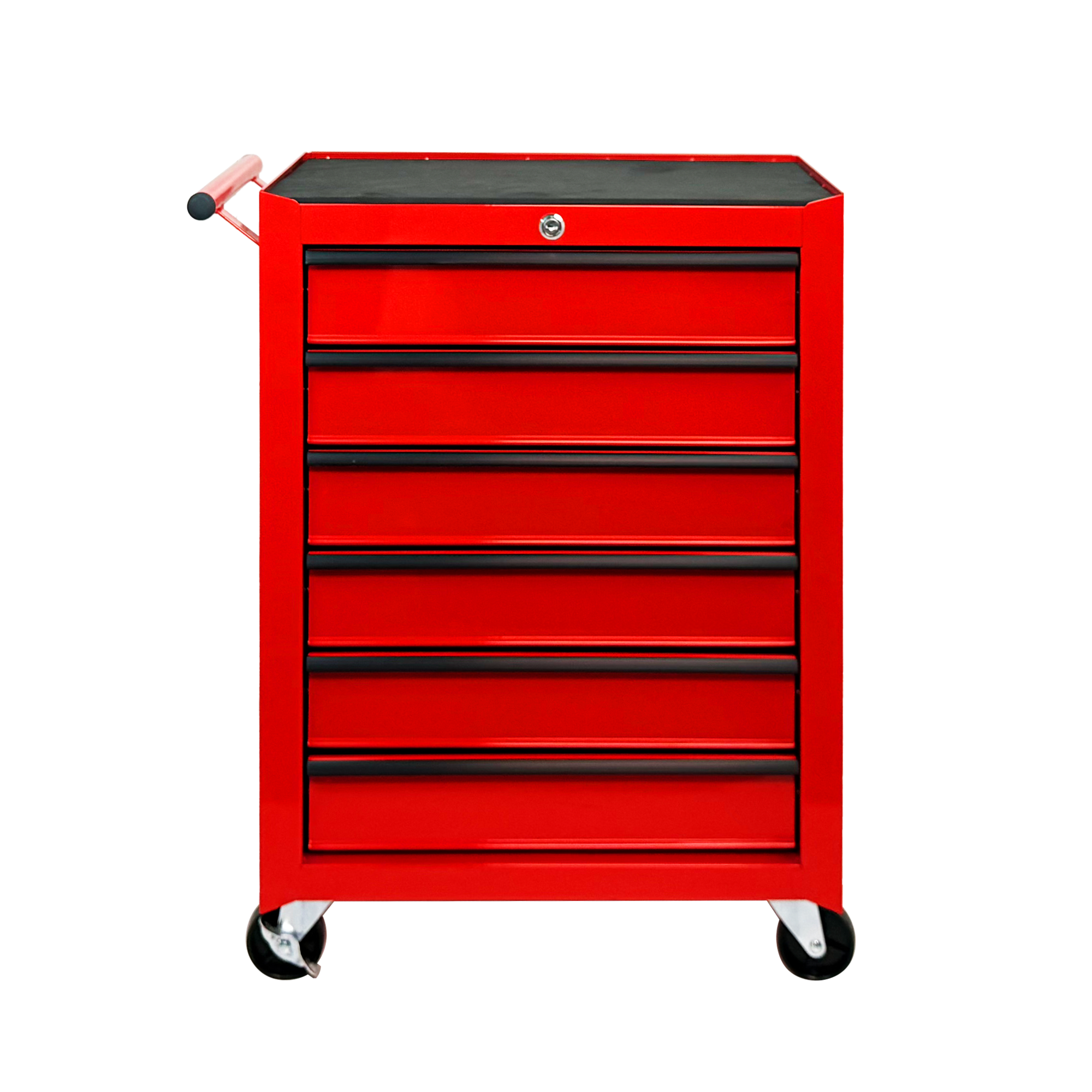 Caja de herramientas metálica rodante de 20 pulgadas con 6 cajones y rieles de balines