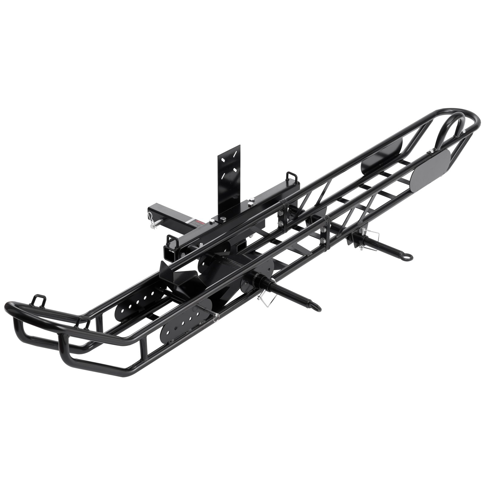 Motorcycle Carrier, 500 Lbs Capacity, Heavy Duty Steel Hitch Mount Rack With Anti-Tilt Lock Device, Straps & Stabilizer, Scooter Dirt Bike Trailer Hauler For Car Truck With 2-Inch Hitch Receiver