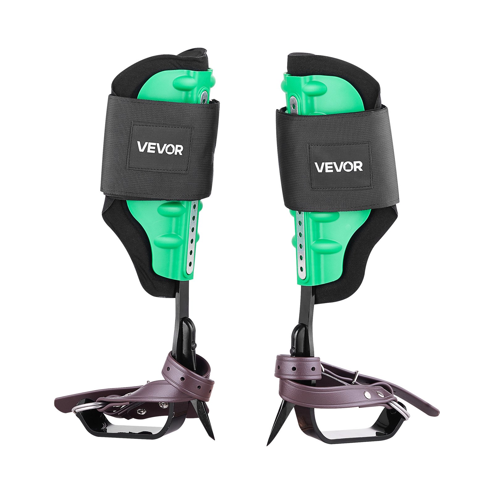 Juego de púas para escalar árboles, ajustables, con correas, capacidad de 350 libras.