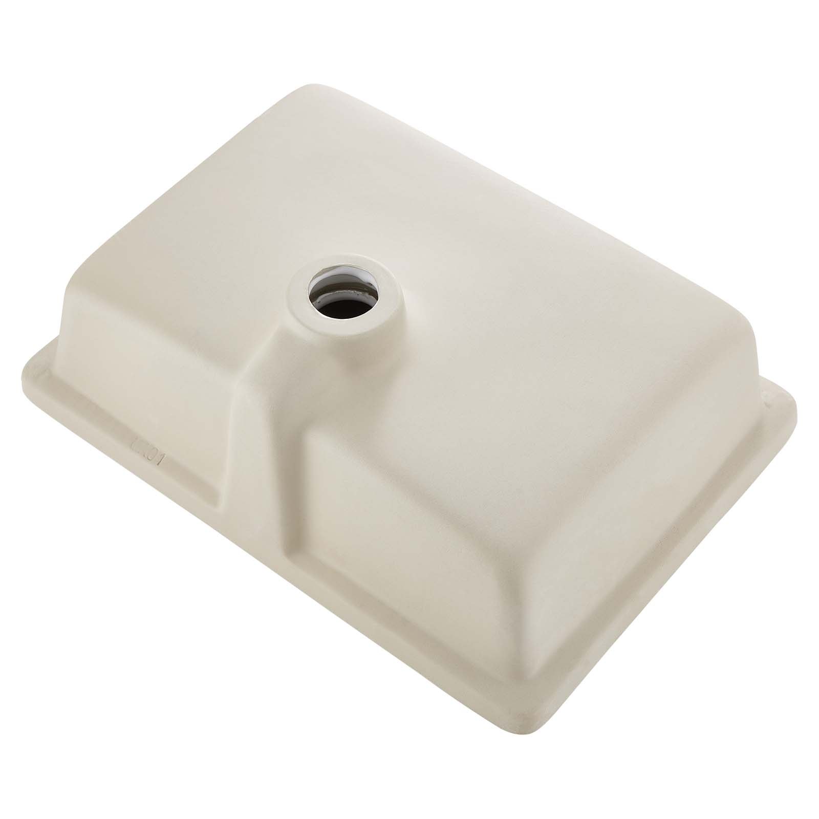 Undermount Bathroom Sink, 18.5 X 13.19 Inch Rectangular White Ceramic Vessel Sink With Overflow Hole, Under Counter Drop In Modern Lavatory Vanity Bath Wash Bowl Basin, Rectangle Small Space