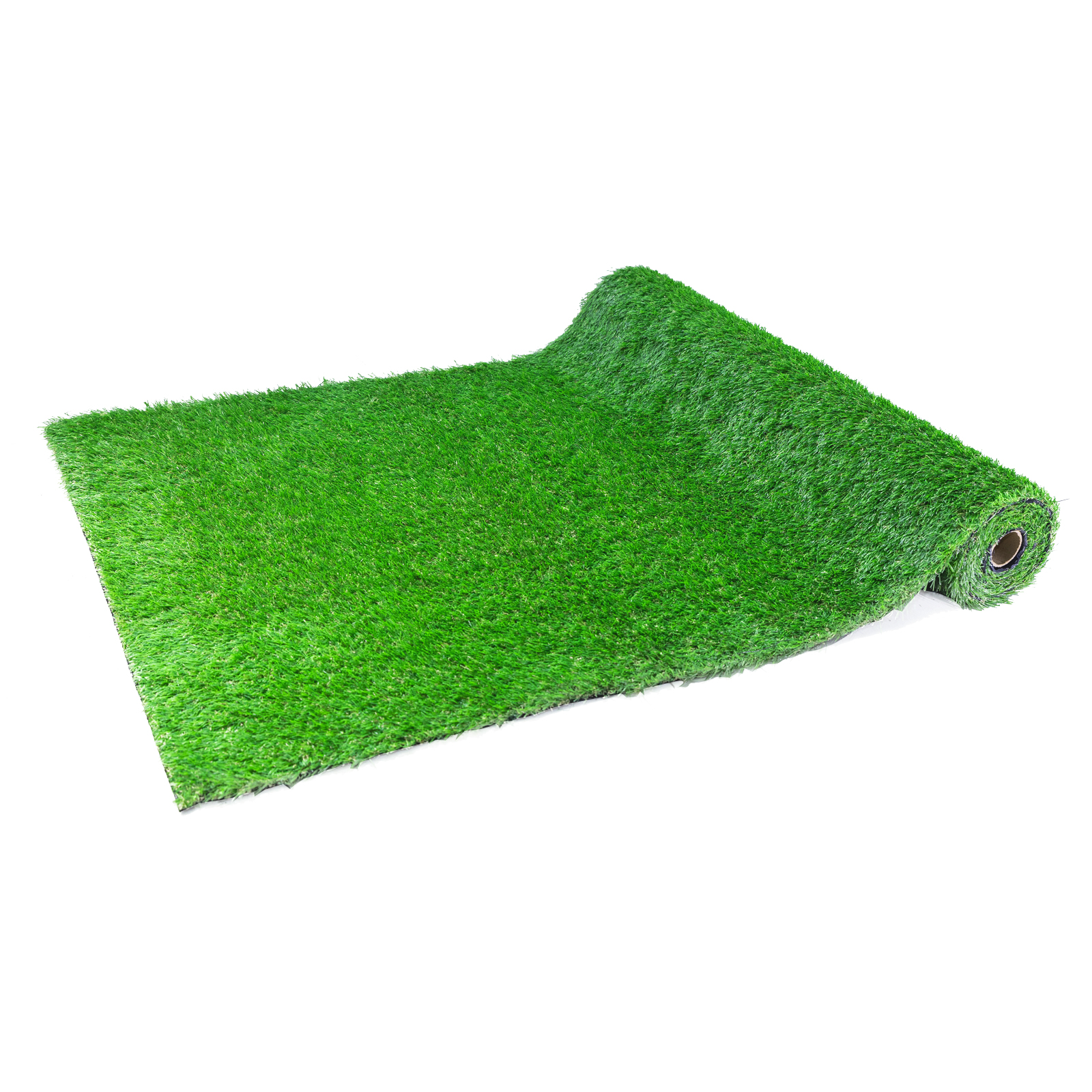 Paquete de 3 rollos de pasto artificial realista 3.3x10 pies con orificios de drenaje