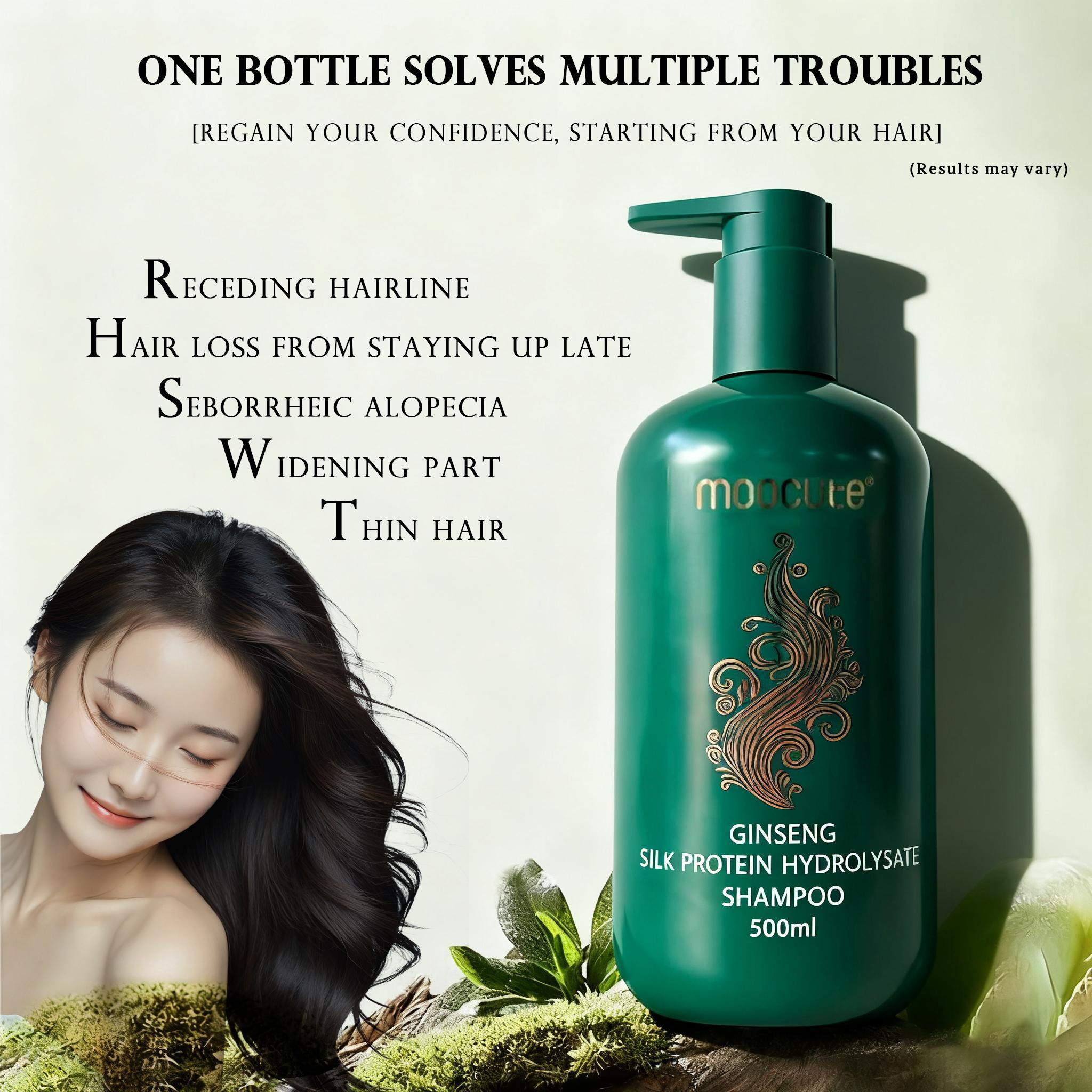 Champú hidratante para cabello seco y dañado, controla el frizz y realza el brillo