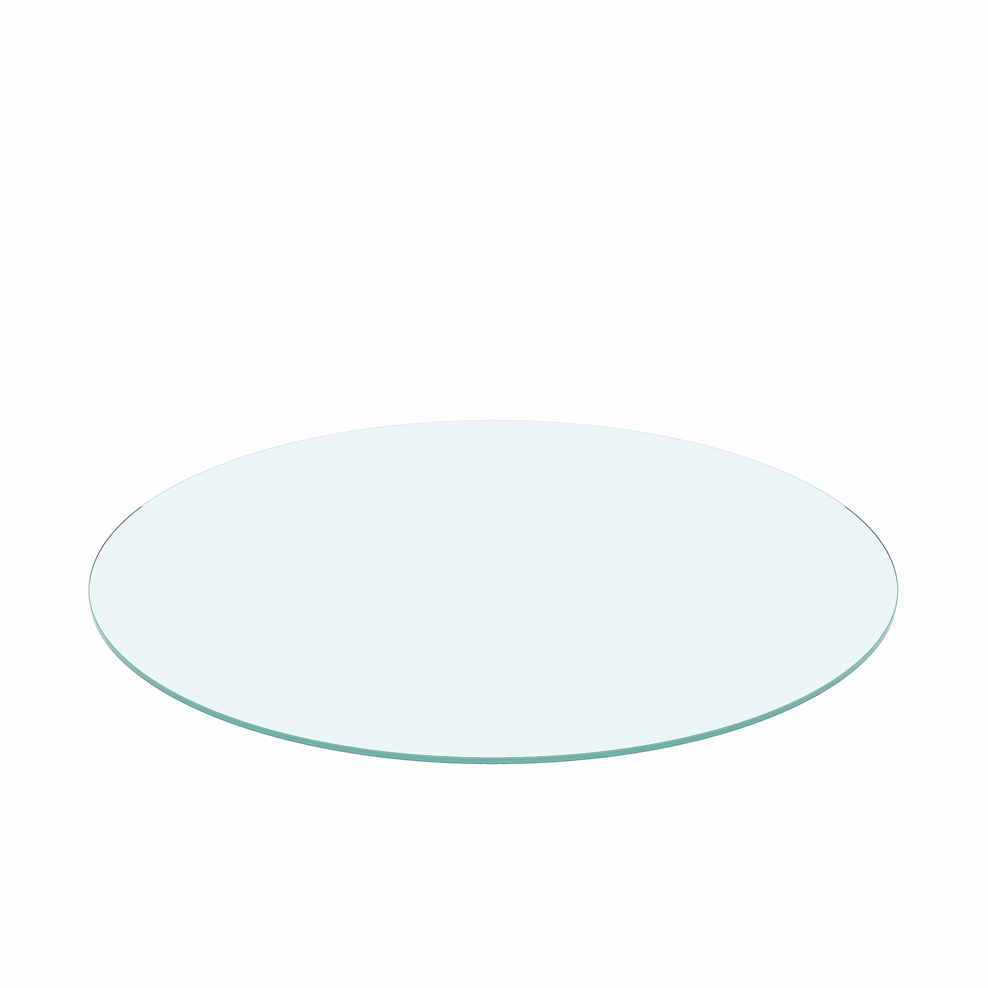 Cubierta de mesa de vidrio templado redonda, 20 pulgadas, 0.25 pulgadas de grosor