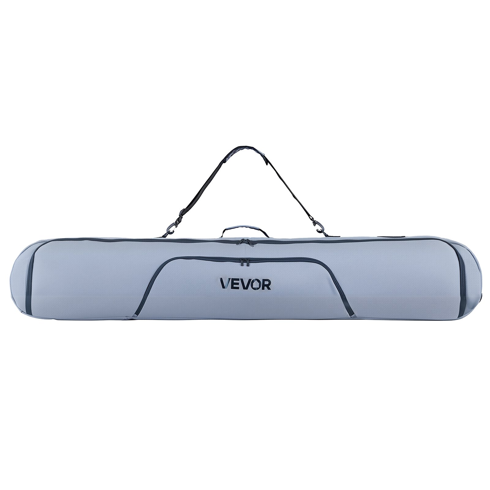 Bolsa acolchada para tabla de snowboard, hasta 65 pulgadas (165 cm), tela Oxford 600D, gris