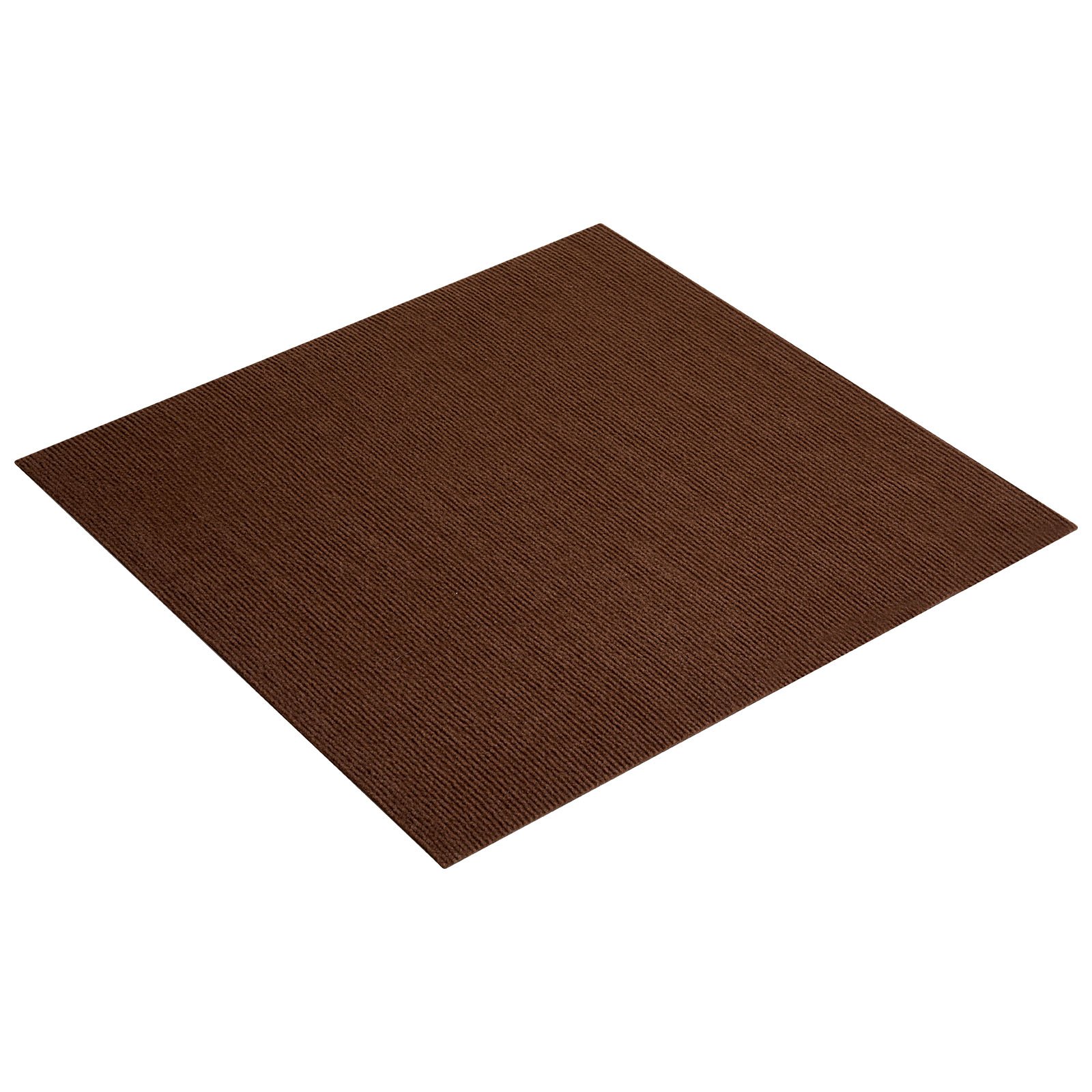 Carpet Tiles 24x24 Inch, 20 Pack Peel And Stick Carpet Square Rug, Self Adhesive Commercial Floor Soft Padded For Seamless Cover 80sq.ft², Easy DIY Replacement For Living Room Office,Dark Brown
