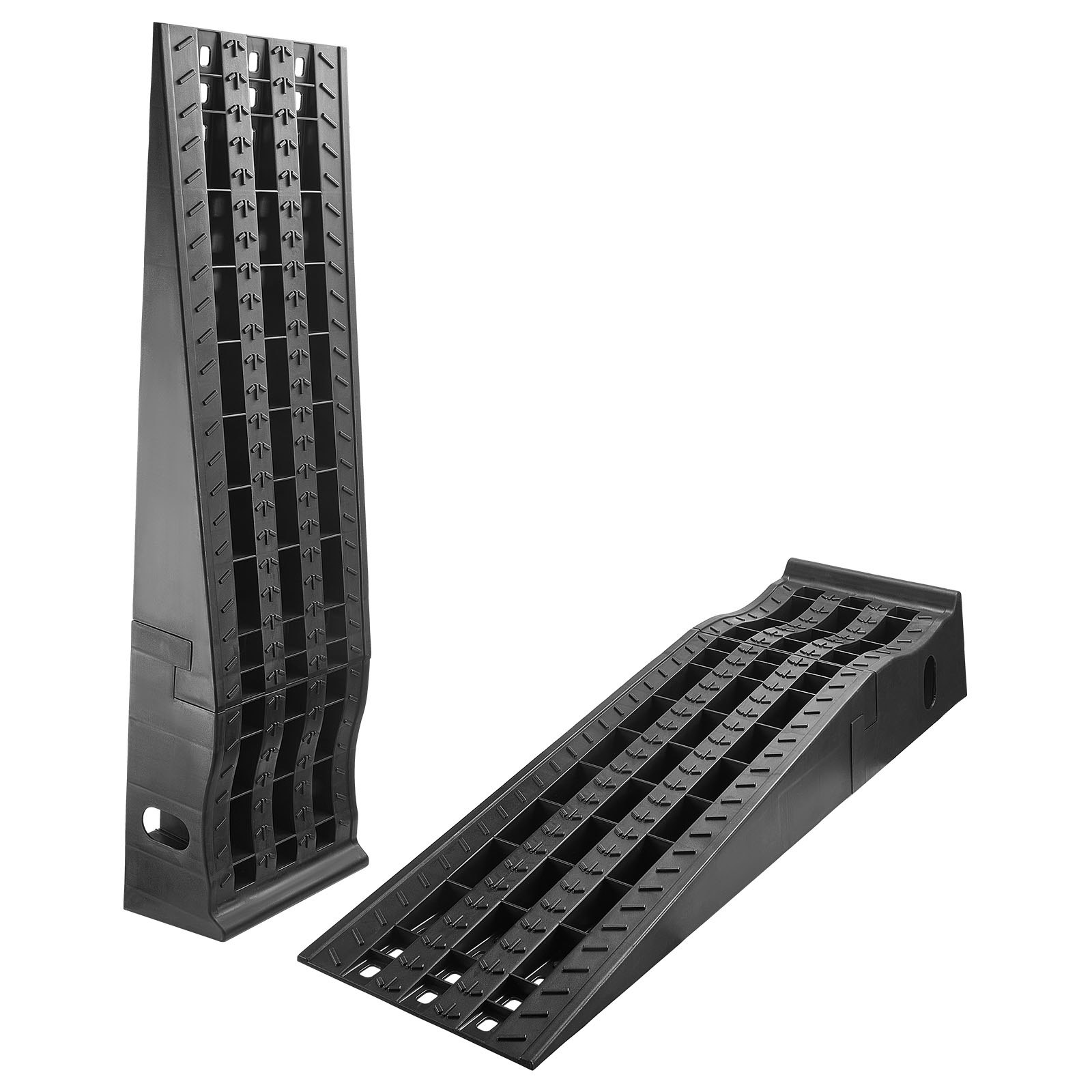 Car Ramps, 2 PCS 13000 Lbs GVW Capacity, 6.3 In Lift Height, Portable High Profile Car Service Ramps For Home Garage Maintenance And Oil Changes, Heavy Duty For Truck SUV Vehicle Repair, Black