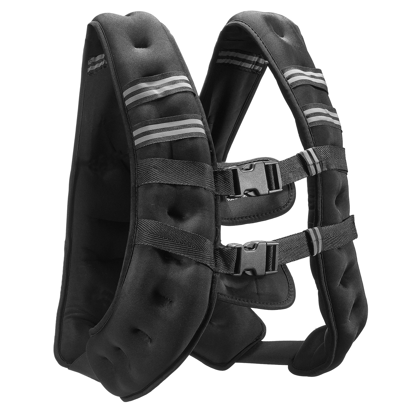 Chaleco con peso de 20 libras, banda reflectante, hebilla ajustable