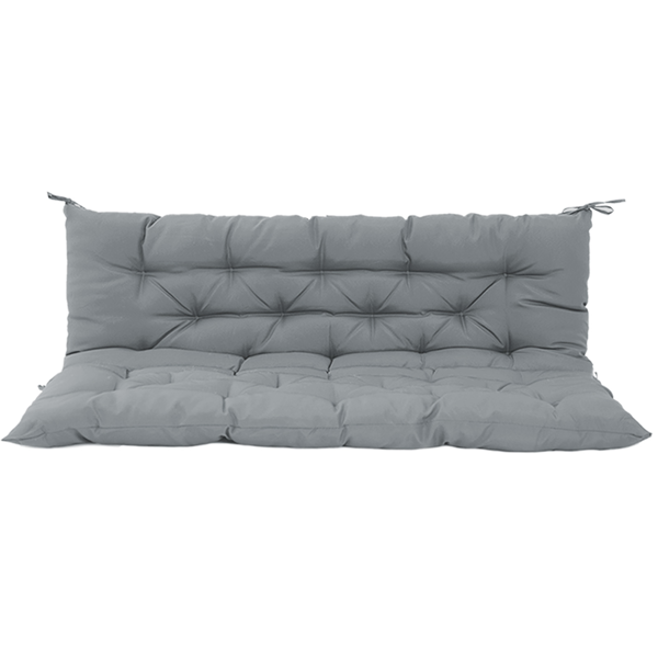 Cojines para columpio de exterior, 70 pulgadas, 4 pulgadas de grosor, impermeable, gris claro