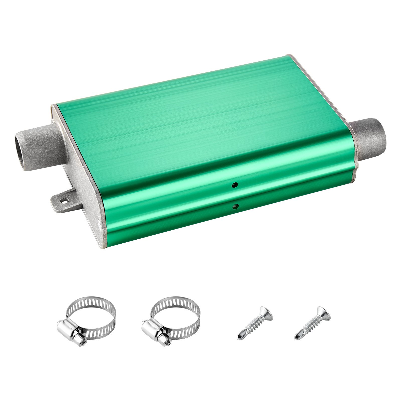 Diesel Heater Muffler, 0.94 Inch Diesel Heater Muffler Upgrade, Parking Heaters Mufflers Fit With 2 Clamps And Screws, Aluminum Alloy Parking Heaters Noise Reducer For 2KW 5KW 8KW Heaters